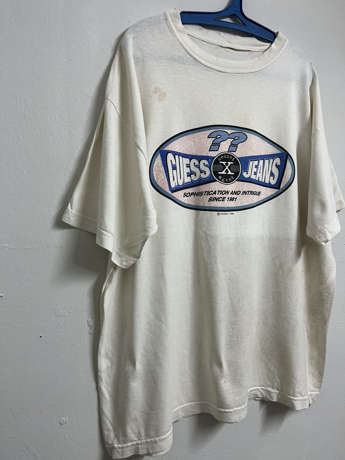 Georges Marciano 💥Vintage 96 SECRET X AGENT Guess Jeans Since 1981 Size US XL / EU 56 / 4 - 5 Thumbnail