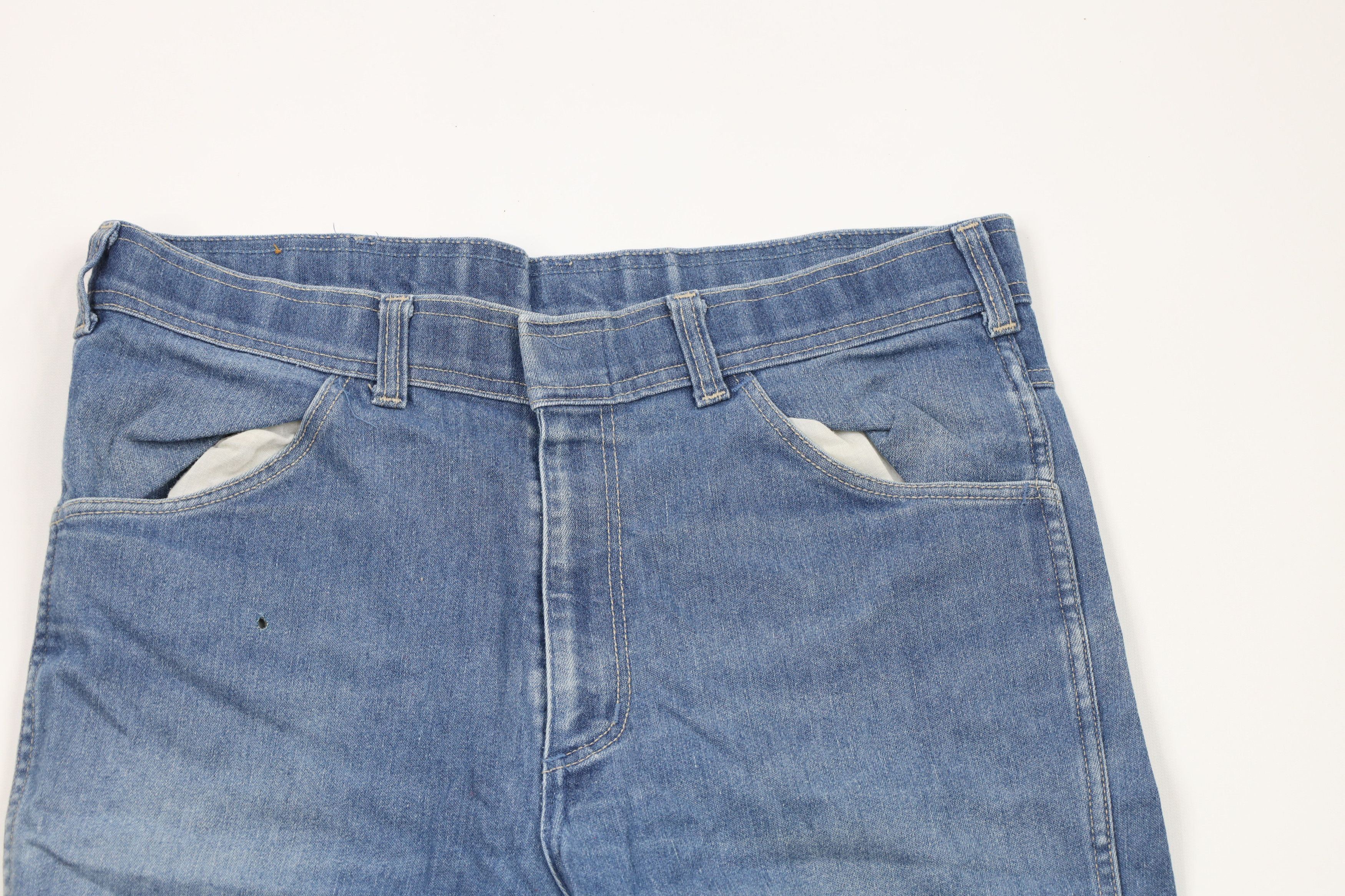 Vintage Vintage 70s Streetwear Wide Leg Bell Bottoms Jeans USA Size US 34 / EU 50 - 2 Thumbnail