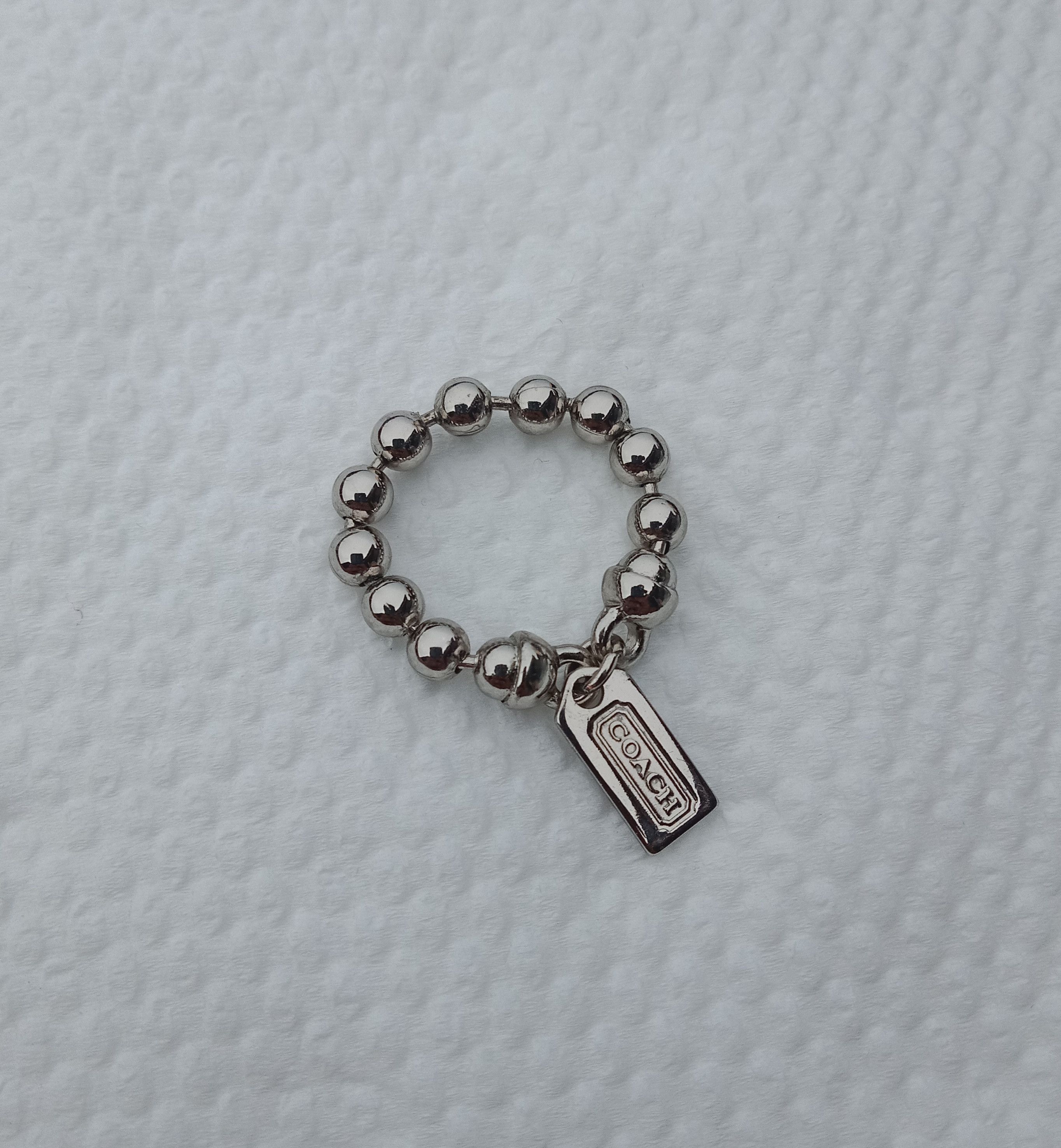 Coach × Designer COACH Sterling Silver Ball Bead Rings Size ONE SIZE - 6 Thumbnail