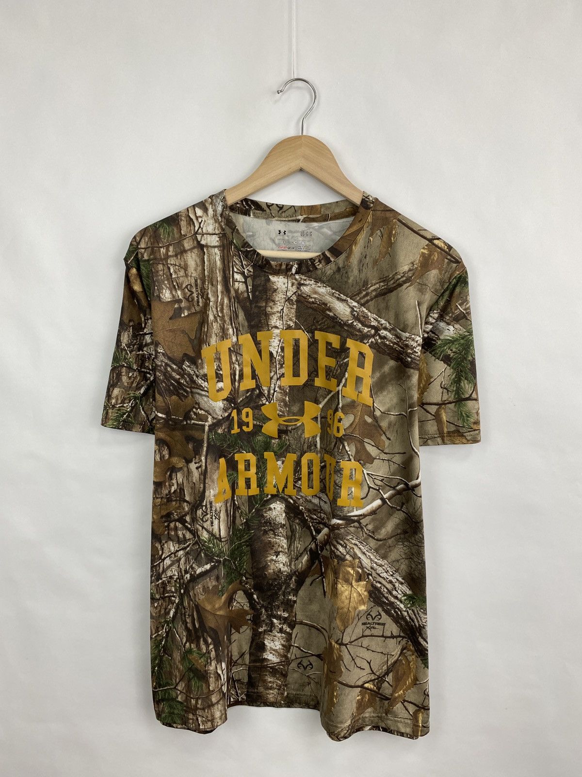 Under Armour 🐗 Under Armour Camo Realtree T-Shirt Rare Military Hype Y2K Size US L / EU 52-54 / 3 - 3 Thumbnail