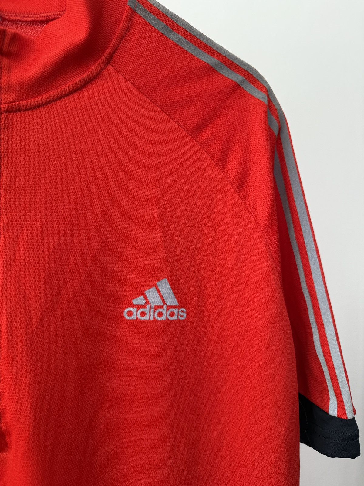 Adidas Vintage Adidas Clima Cycling Shirt Red 3 Stripes Size US XXL / EU 58 / 5 - 3 Thumbnail