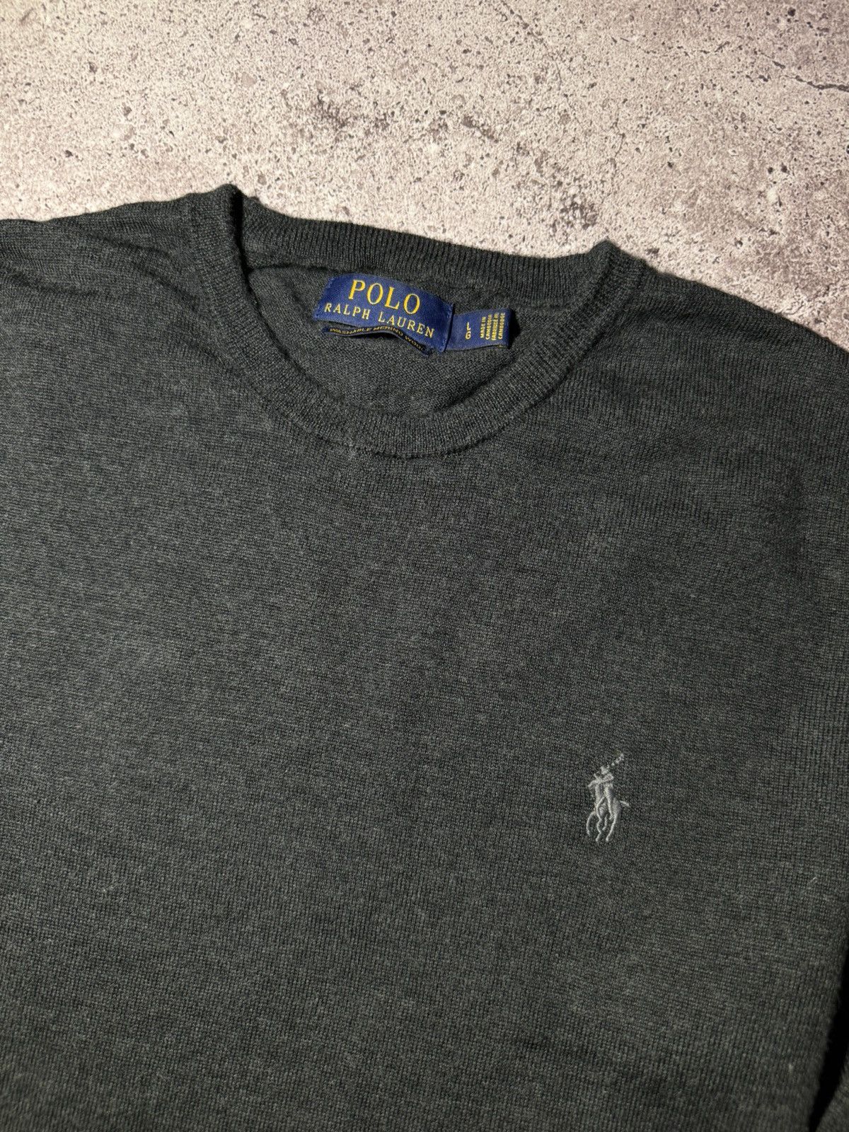 Polo Ralph Lauren × Vintage Polo Ralph Lauren Merino Wool Vintage Sweater y2k Size US L / EU 52-54 / 3 - 4 Thumbnail