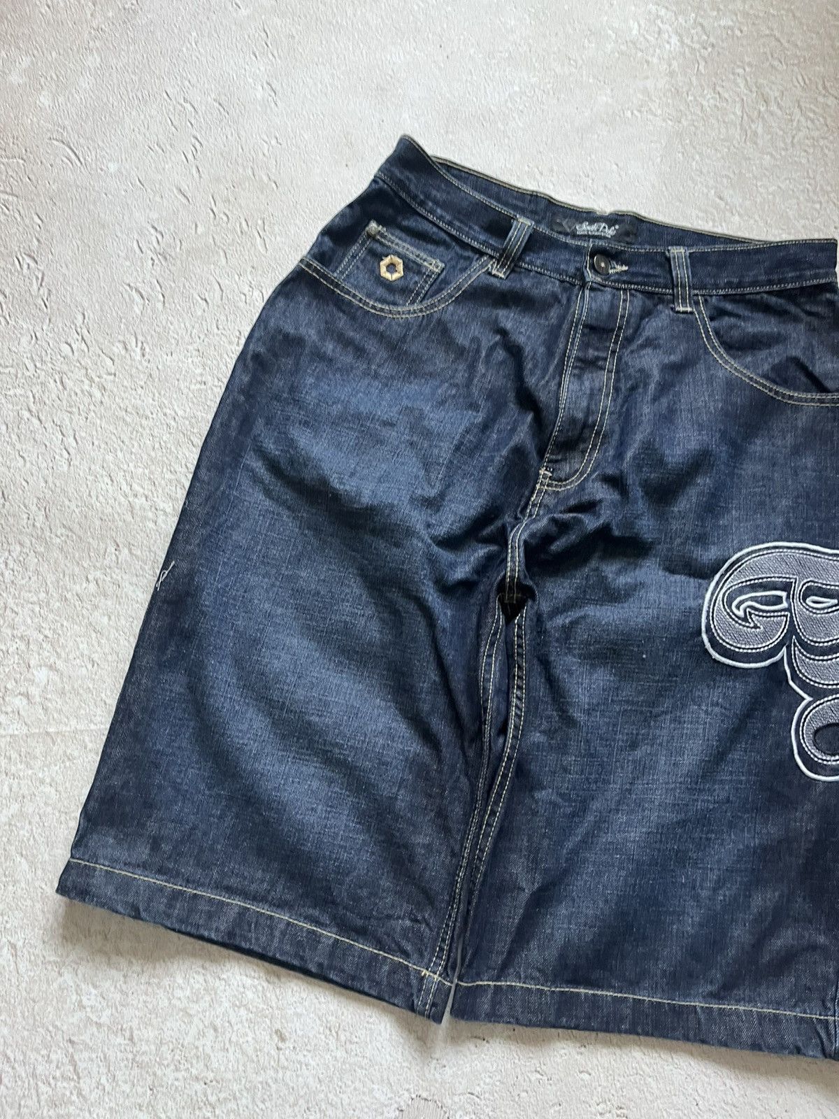 Southpole VTG y2k baggy jeans shorts jorts 90 southpole carpenter Y2K Size US 34 / EU 50 - 5 Thumbnail