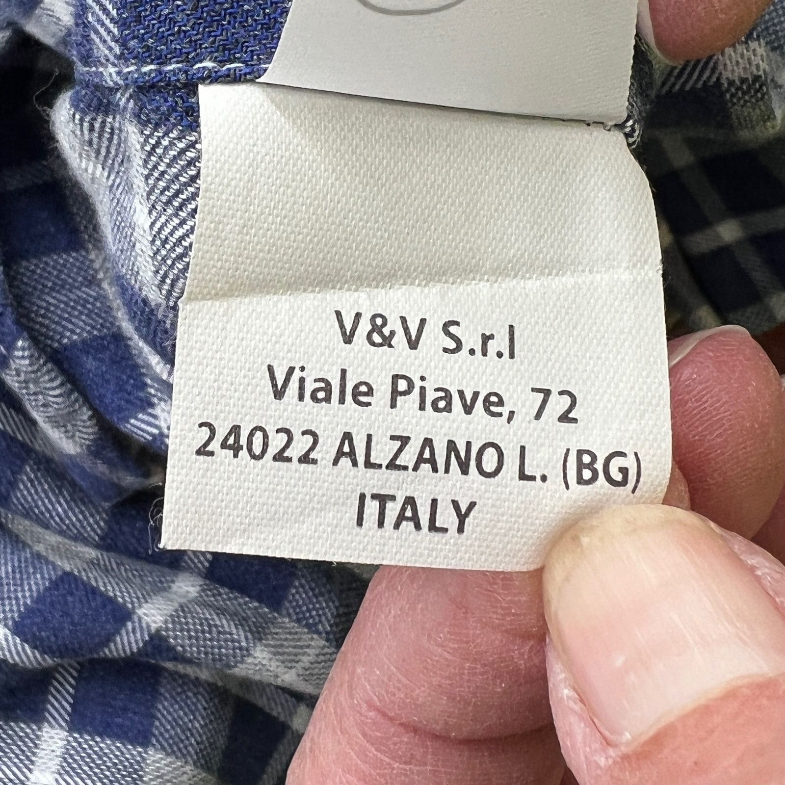 Other Marc Allen Clothiers Plaid Button Up Shirt Blue Size US M / EU 48-50 / 2 - 6 Thumbnail