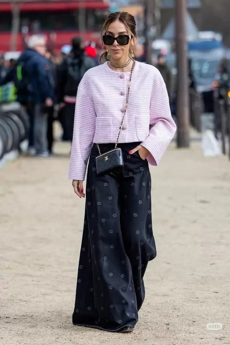 Chanel Chanel 23K autumn and winter show popular black embossed Size 25" / US 0 / IT 36 - 8 Thumbnail