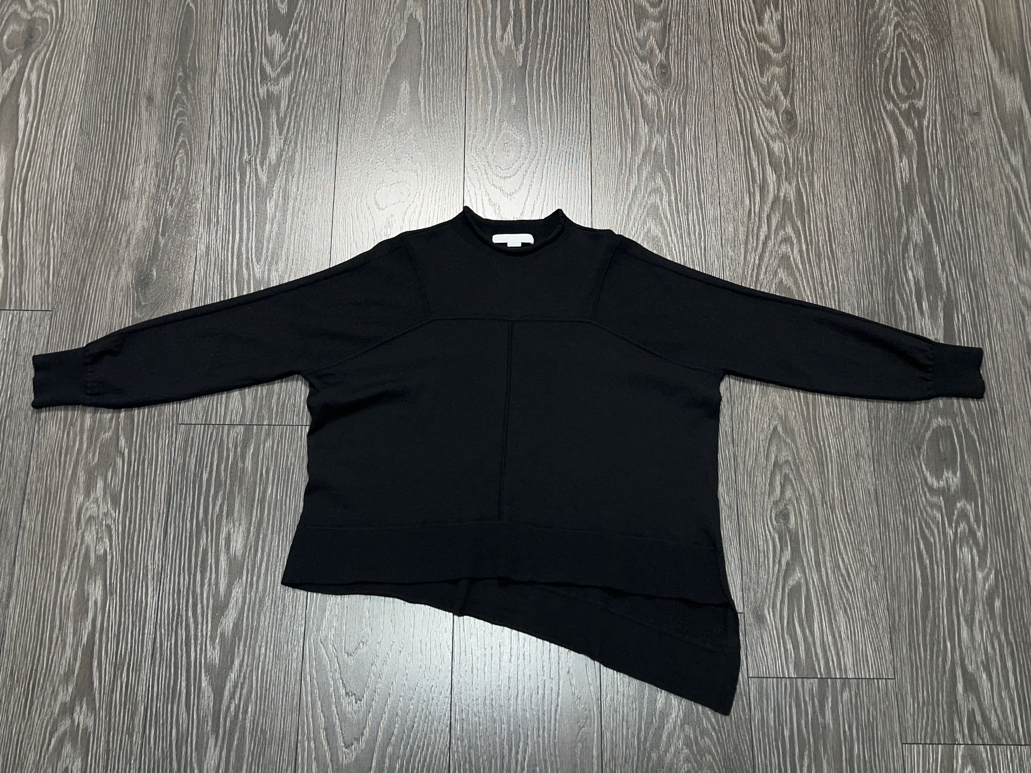 Alexander Wang Assymetrical Sweater Jumper Pullover Wool Black Size M Size M / US 6-8 / IT 42-44 - 4 Thumbnail
