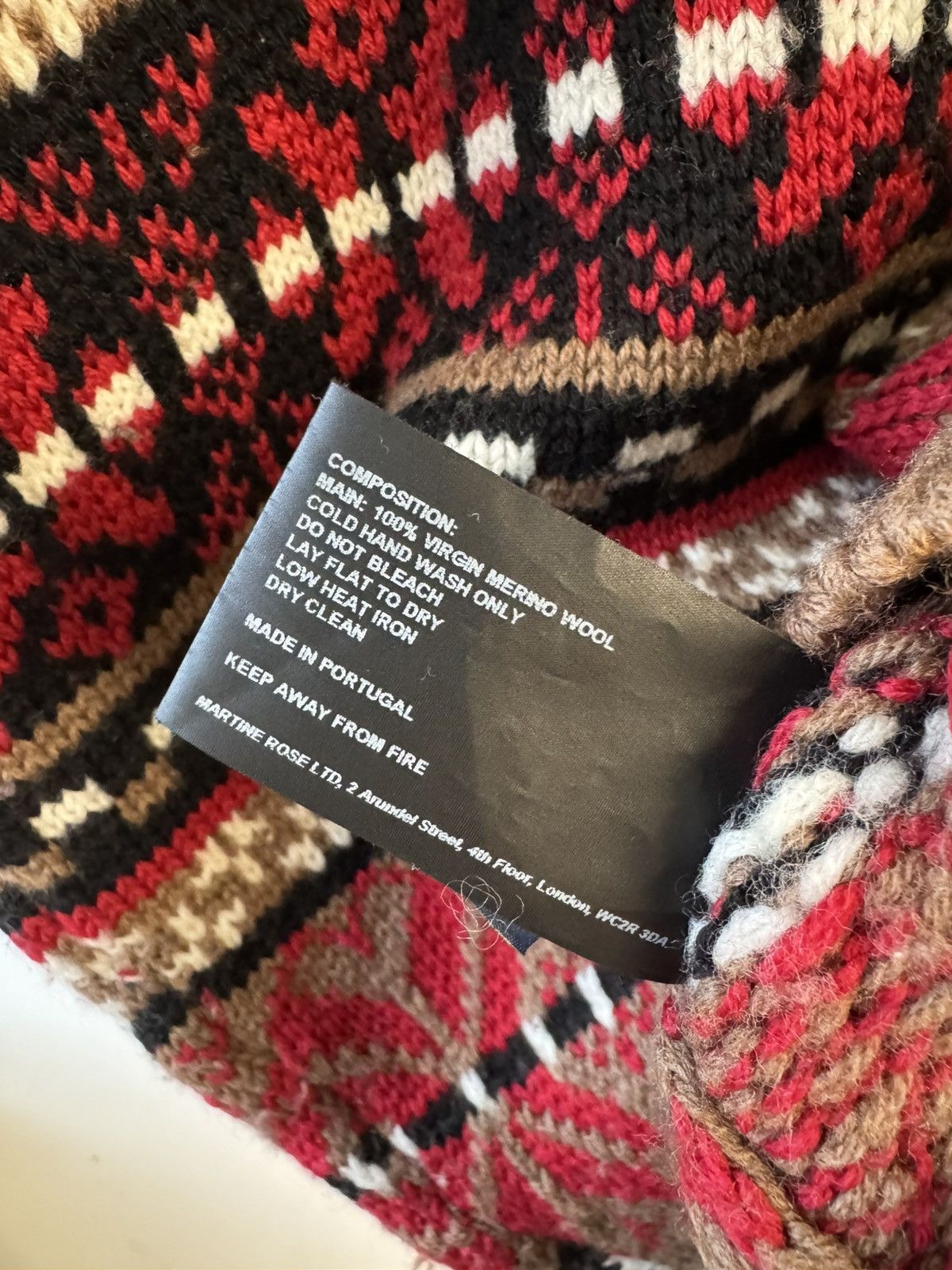 Martine Rose Martine Rose Fair Isle Knit Wool Sweater Size US S / EU 44-46 / 1 - 5 Thumbnail