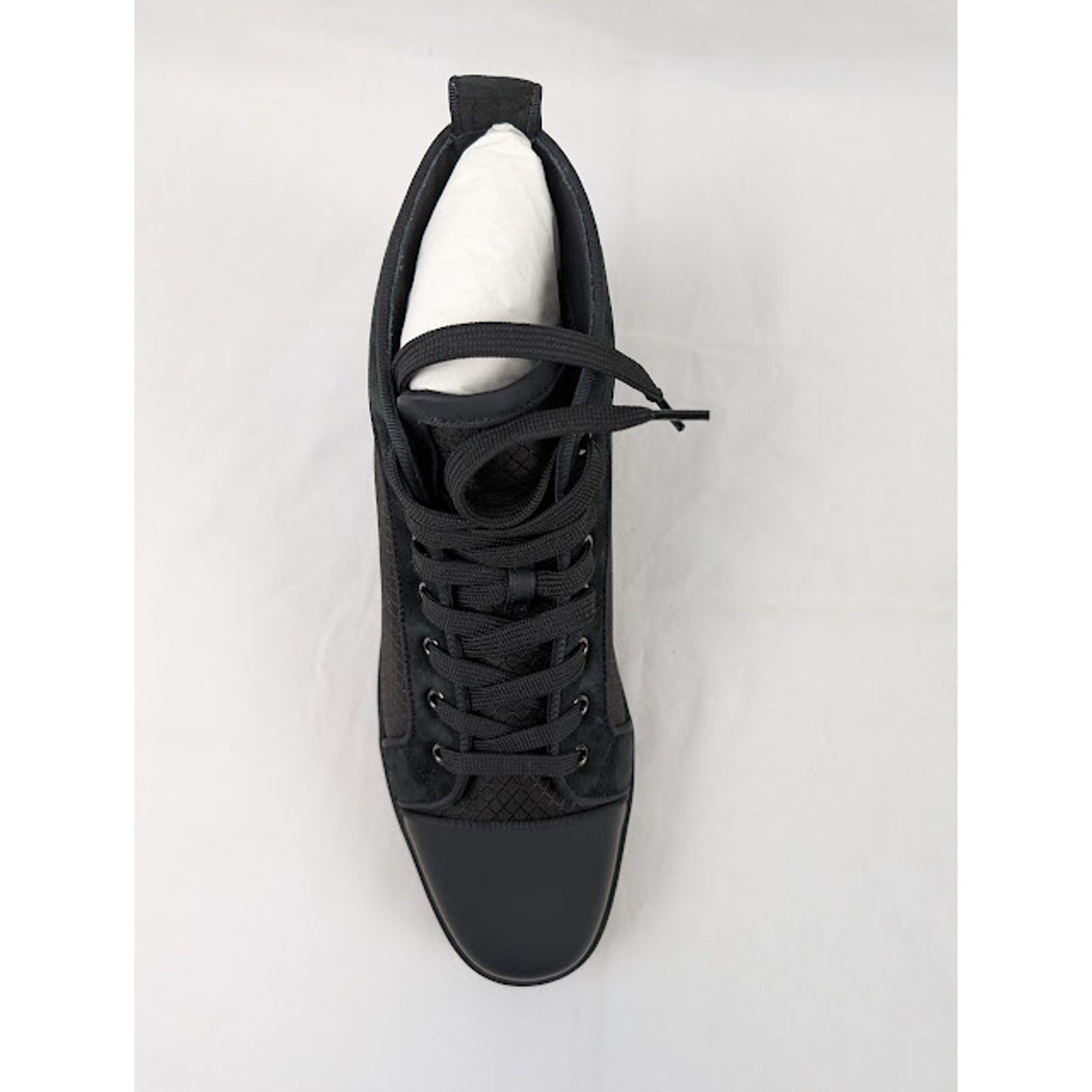 Christian Louboutin o1rshd1 Louis Orlato Flat Hi-Top Sneakers in Black Size US 9 / EU 42 - 6 Thumbnail