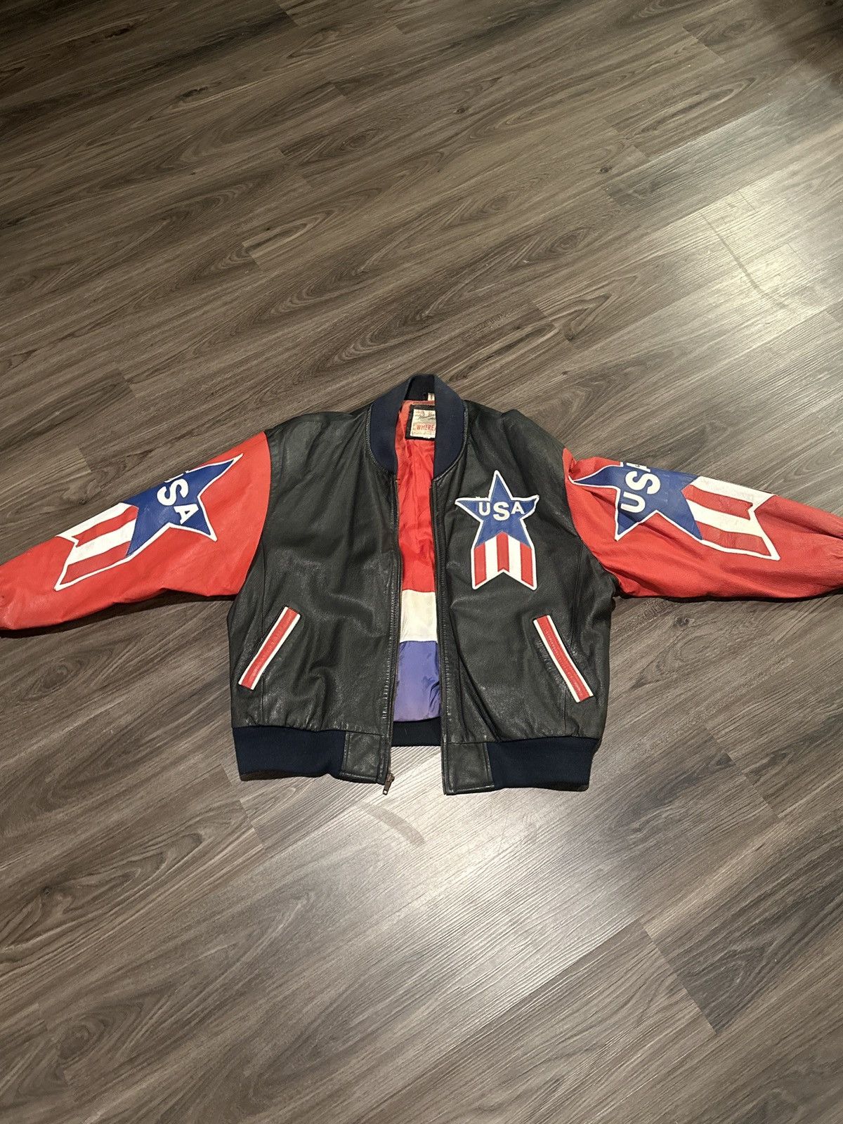 Michael Hoban × Vintage VINTAGE 2000’s MICHAEL HOBAN USA PATRIOTIC 9/11 JACKET Size US XL / EU 56 / 4 - 2 Thumbnail