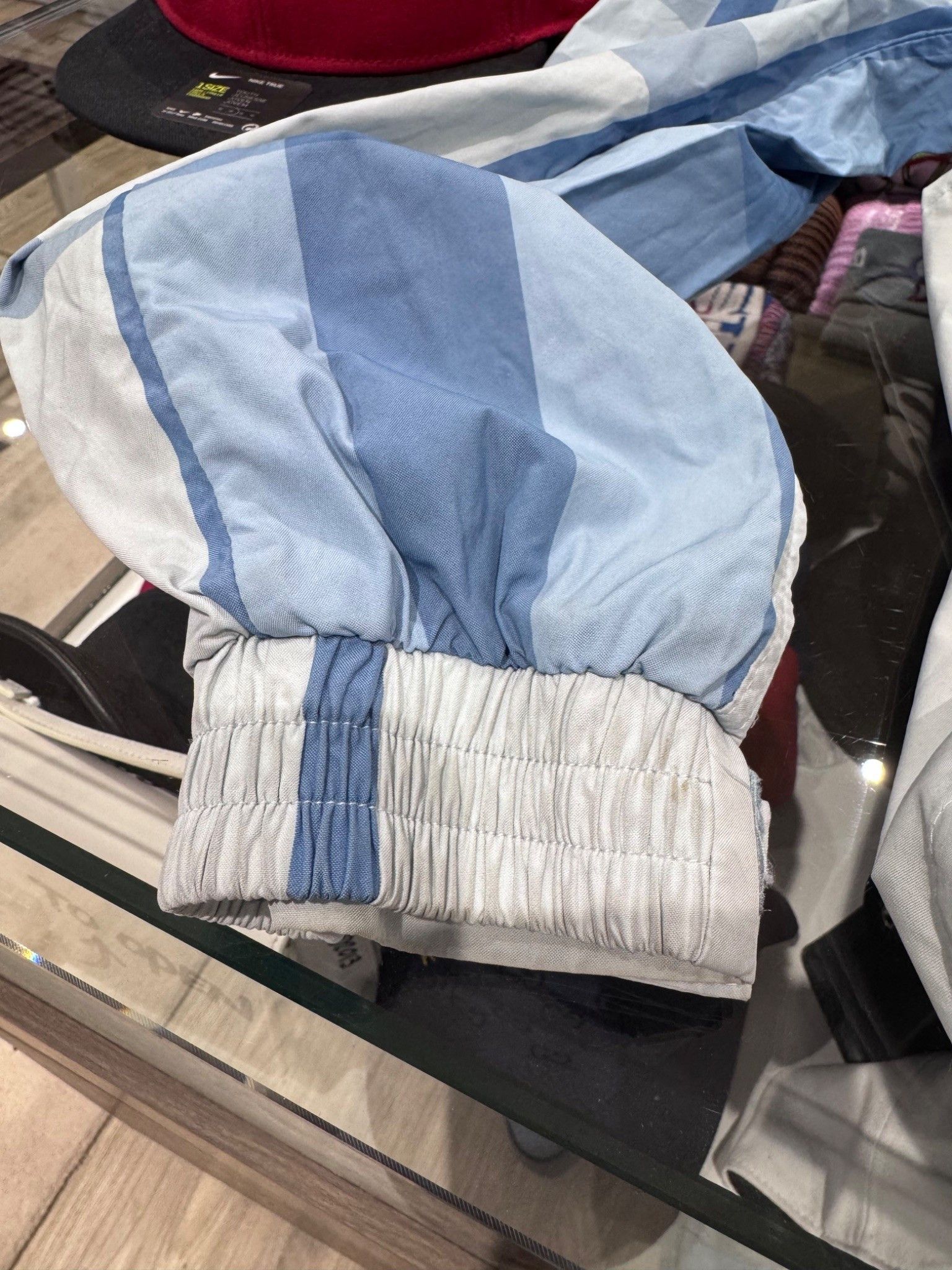 Burberry Burberry Check Packaway Half-Zip Hooded Jacket Blue Size US S / EU 44-46 / 1 - 10 Thumbnail