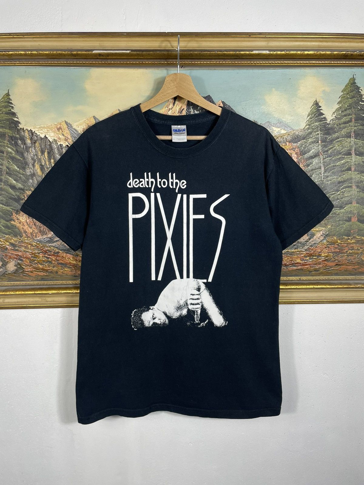 Death To The Pixies Vintage Y2k Black T-ahirt Tee Band Rock