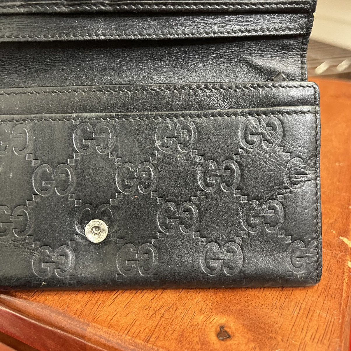 Gucci Gucci Guccissima Long Wallet Black Size ONE SIZE - 19 Thumbnail