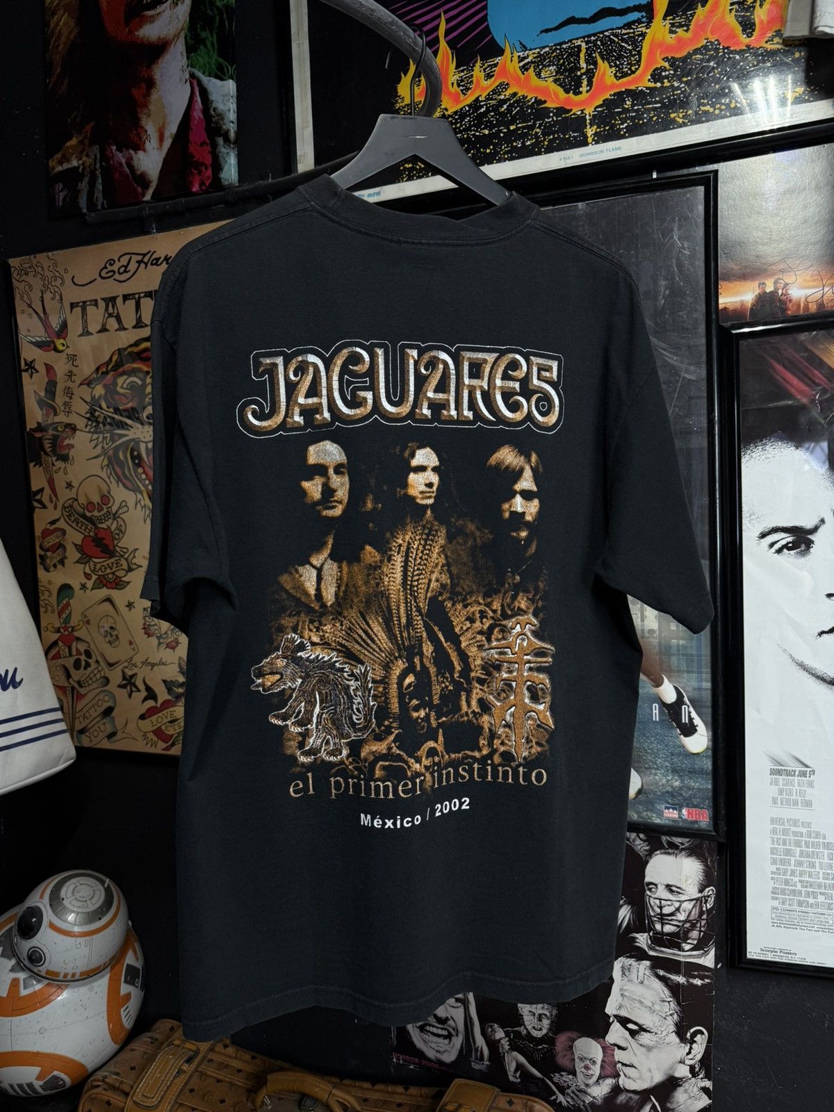 Vintage Vintage 2002 Jaguares T-Shirt Rare Mexican Band Tee Large Size US L / EU 52-54 / 3 - 2 Thumbnail