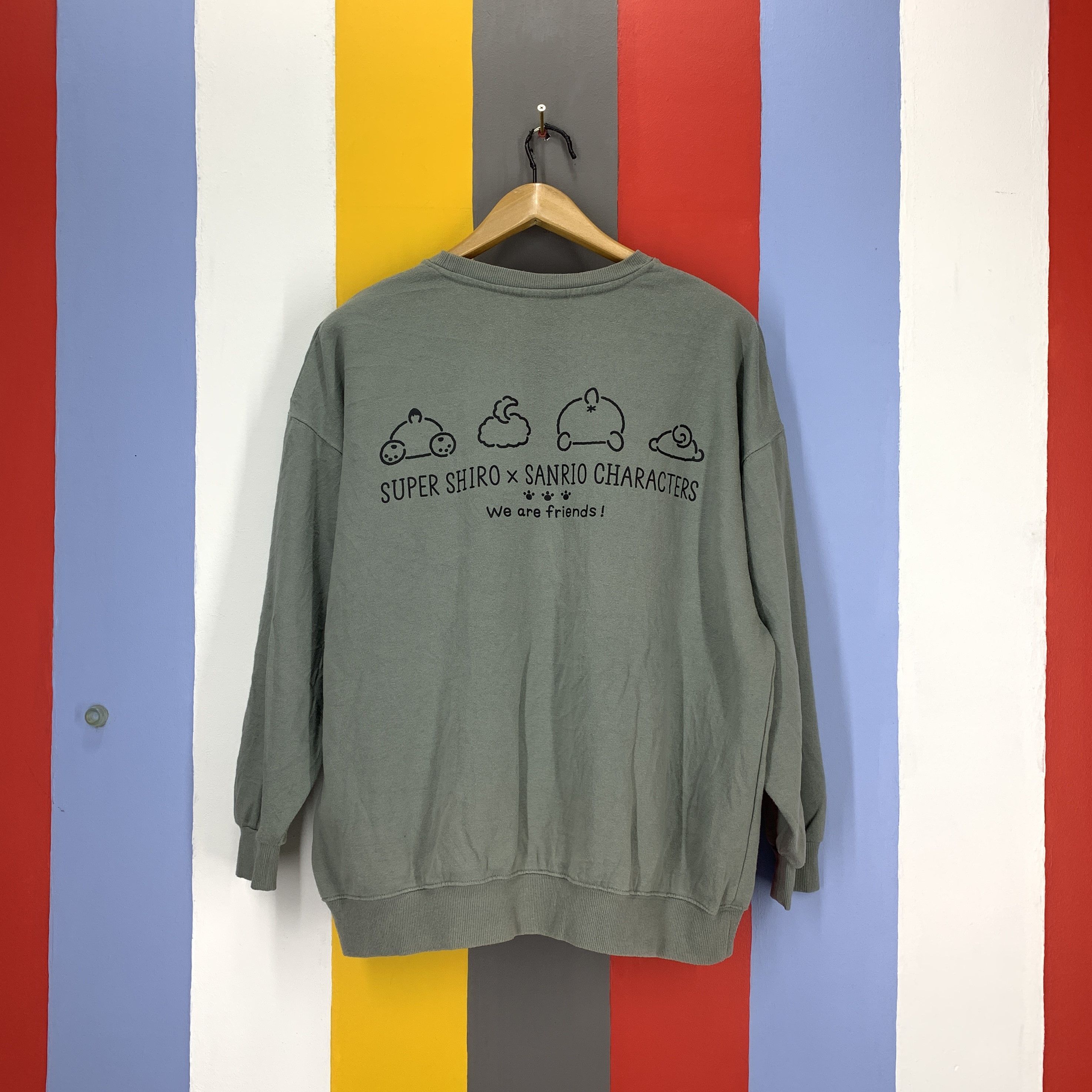 Japanese Brand SUPER SHIRO x SANRIO CHARACTER Sweatshirt #1910/10 Size US XL / EU 56 / 4 - 1 Thumbnail