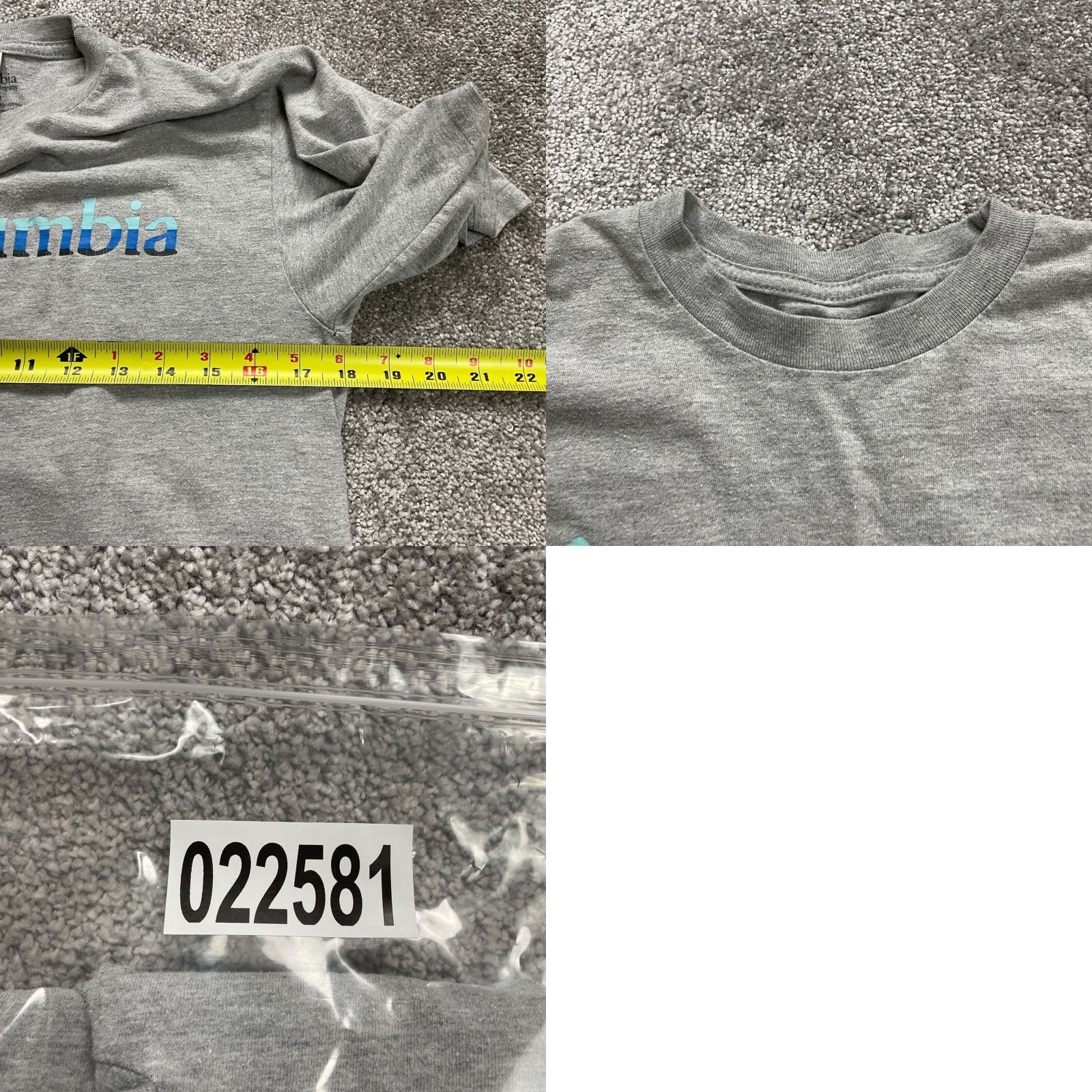 Vintage Columbia Graphic T-Shirt Men Medium Gray Cotton Crew Neck Short Sleeve Outdoor Sports Size US M / EU 48-50 / 2 - 8 Thumbnail