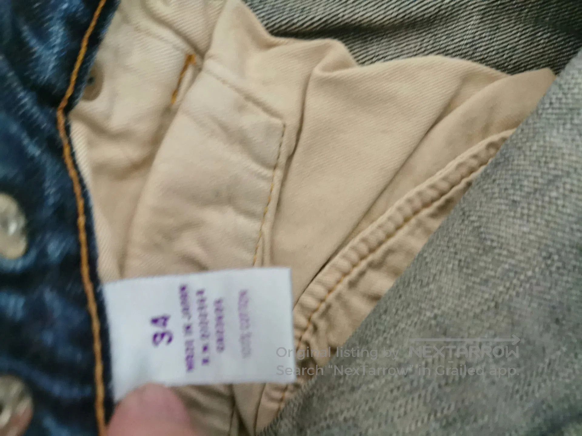 Visvim Acid-Washed Distressed Blue Denim Jeans. Size US 34 / EU 50 - 4 Thumbnail