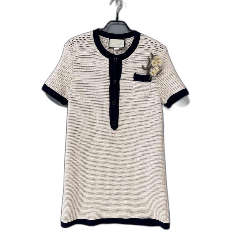Gucci Floral Logo Knitted Dress by Gucci Size M / US 6-8 / IT 42-44 - 1 Thumbnail