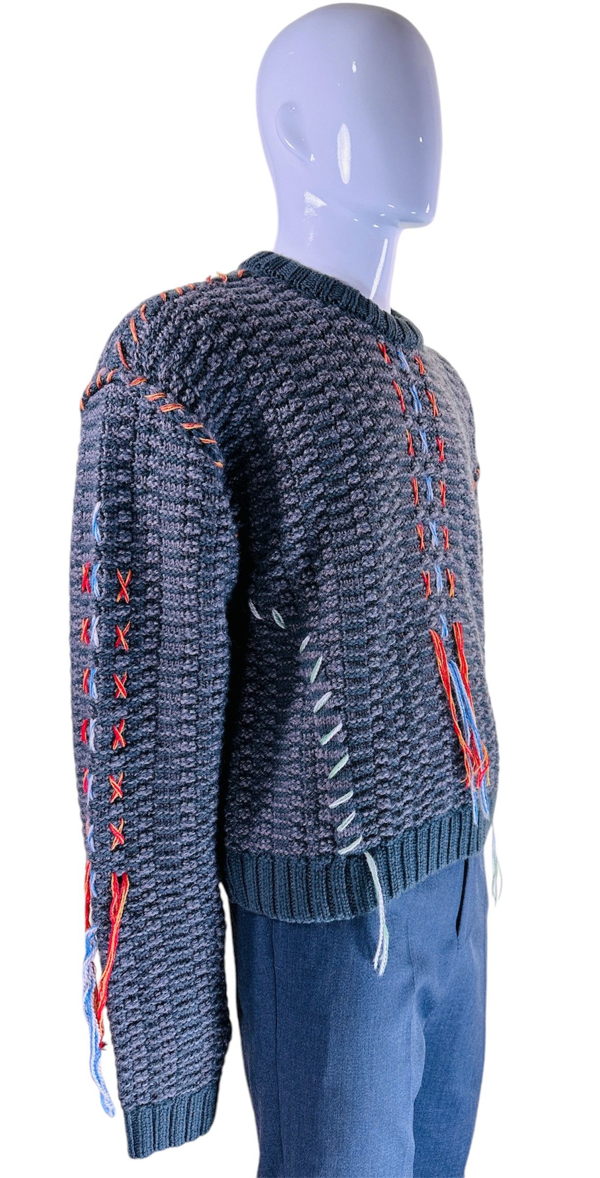 Henrik Vibskov Hang Out Knit Sweat - Moss Green Melange Size L / US 10 / IT 46 - 7 Thumbnail