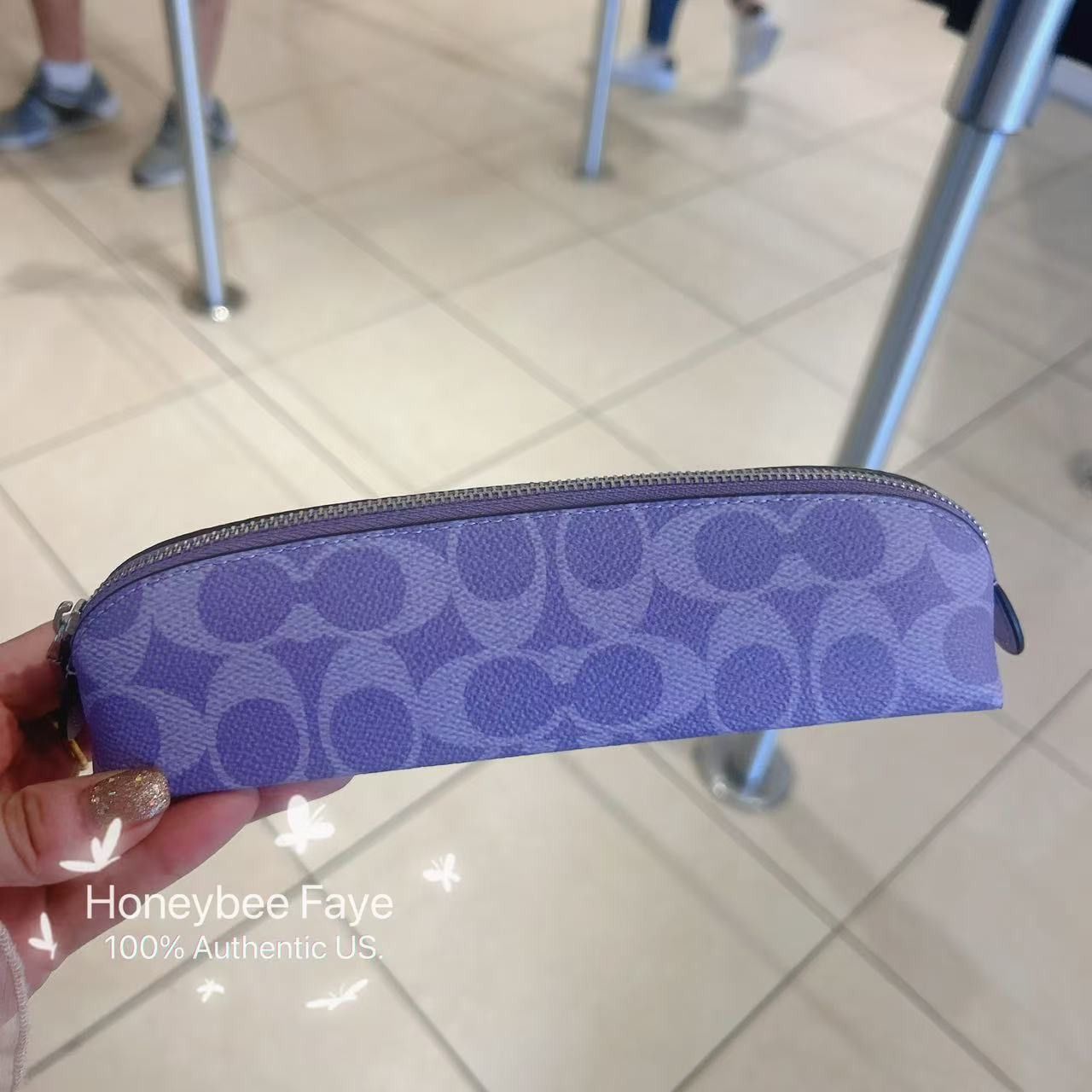 Coach Pencil Case In Signature Canvas CZ206 Size ONE SIZE - 1 Thumbnail