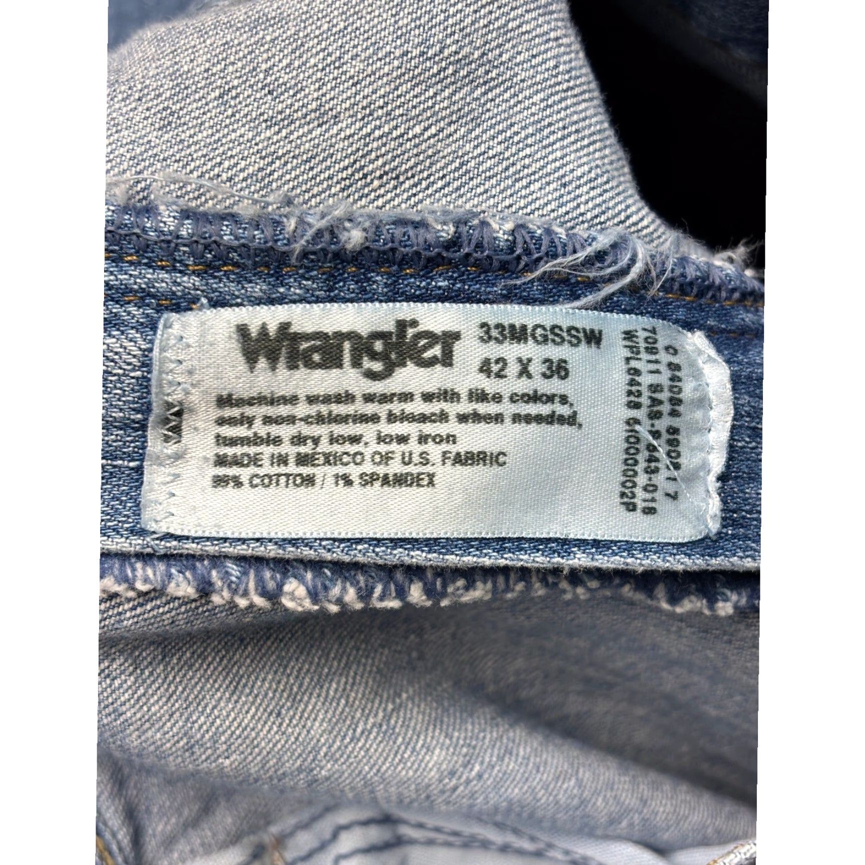 Wrangler Wrangler Cowboy Cut Collection Jeans Mens 42X36 Blue Denim Straight Leg Size US 42 / EU 58 - 6 Thumbnail