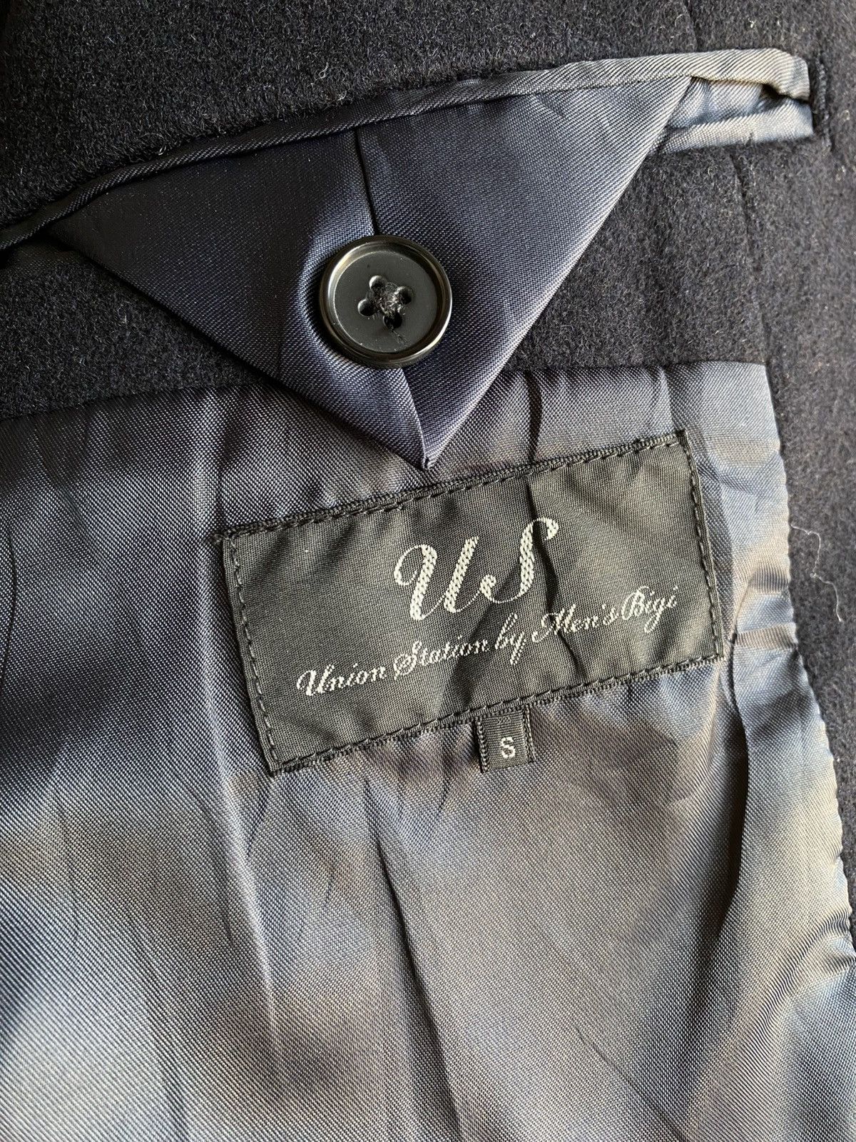 BIGI Union Station by Men’s Bigi Wool Coat Tailored Overcoat Size US S / EU 44-46 / 1 - 7 Thumbnail