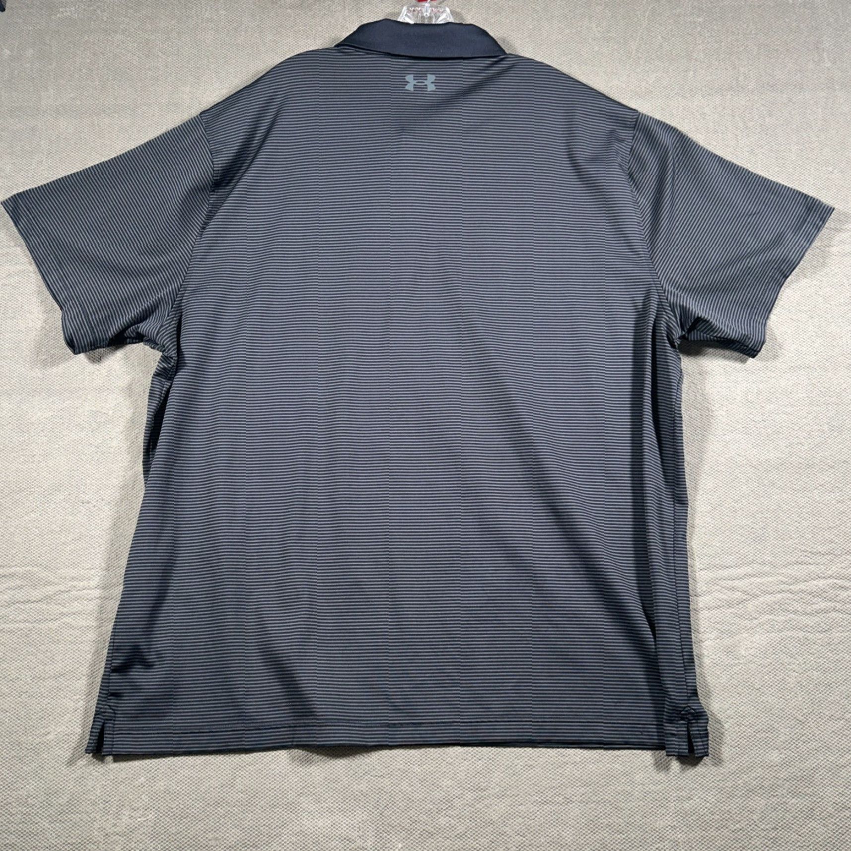 Under Armour Under Armour Polo Shirt Mens 4XL Black Striped The Performance Polo Golf Logo Size US XXL / EU 58 / 5 - 8 Thumbnail