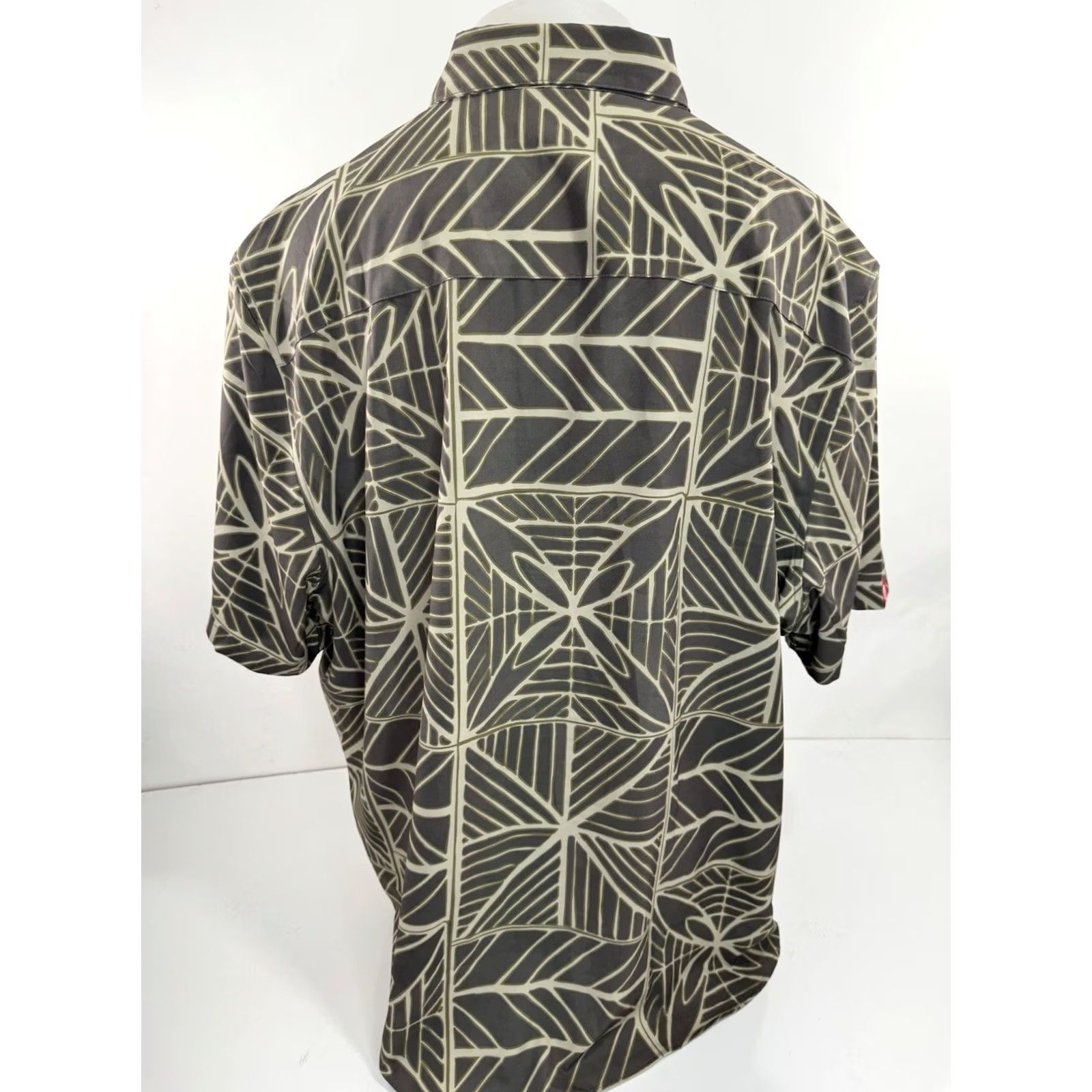 ALOHAS TANOA SAMOA Hawaiian Aloha Mens Shirt 3XL Green Short Sleeve Button-Up Casual Mens Size US XXL / EU 58 / 5 - 3 Thumbnail