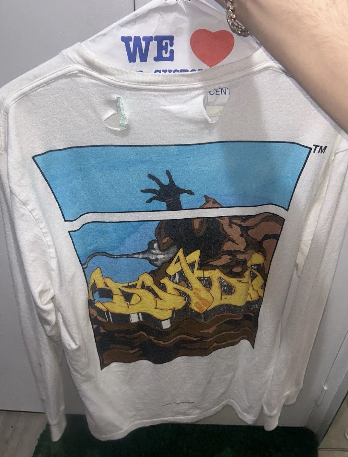 Off-White Off White Long Sleeve Size Xl Preowned Size US XL / EU 56 / 4 - 2 Thumbnail
