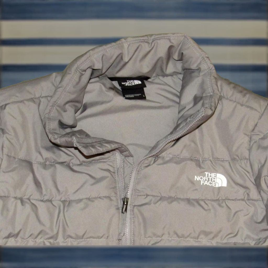 The North Face Womens North Face Grey Aconcagua 3 Down Puffer Jacket Large Size L / US 10 / IT 46 - 1 Thumbnail