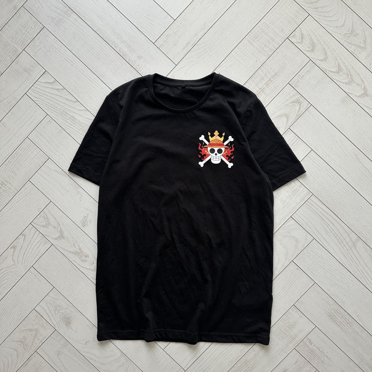 Anime Burger King x One Piece t-shirt anime Luffy graphic rare y2k Size US L / EU 52-54 / 3 - 2 Thumbnail