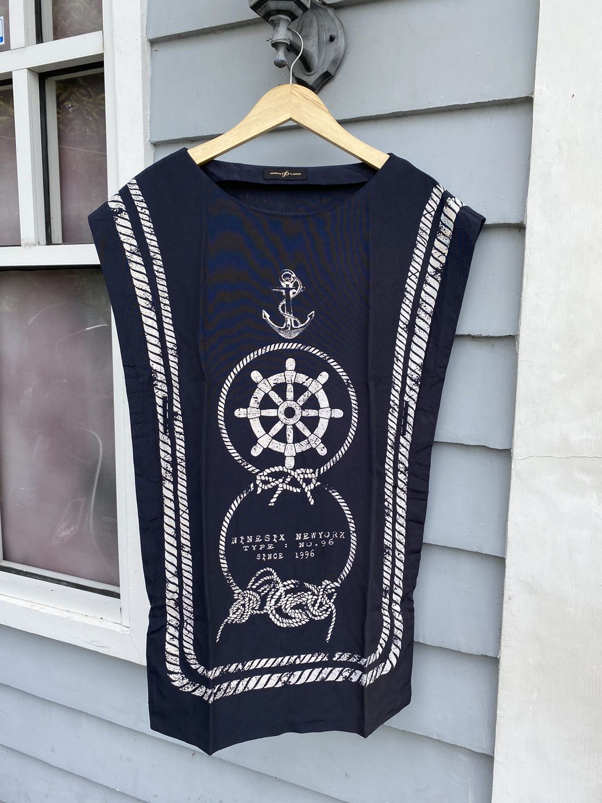 Vintage Ninesix Ny 96 Sailor Rope Design Dress Japanese Style Size ONE SIZE - 1 Thumbnail