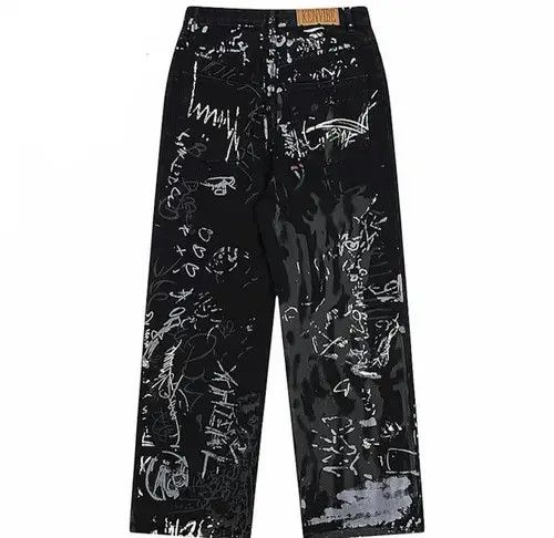 Jean Lefty Graffiti denim pants jeans Size US 33 - 2 Thumbnail
