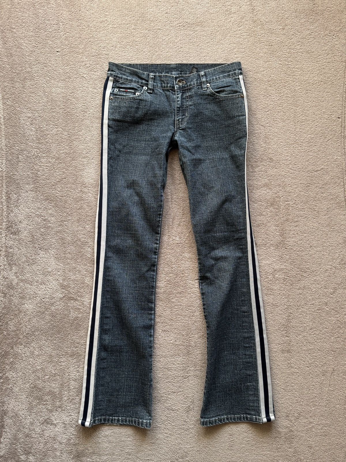 If Six Was Nine Flared DKNY Y2K Crazy Jean LGB ifsixwasnine vibe Size 27" / US 4 / IT 40 - 2 Thumbnail