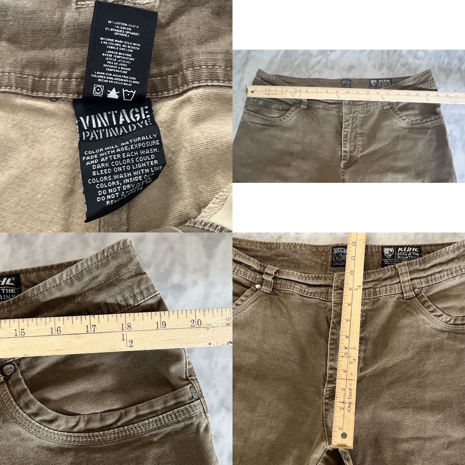 Vintage Kuhl Kanvus Jean Men 38x34 Greenish Hiking Outdoor Cotton Stretch Pants Regular Straight Mens 38 Green"} Size US 38 / EU 54 - 9 Thumbnail