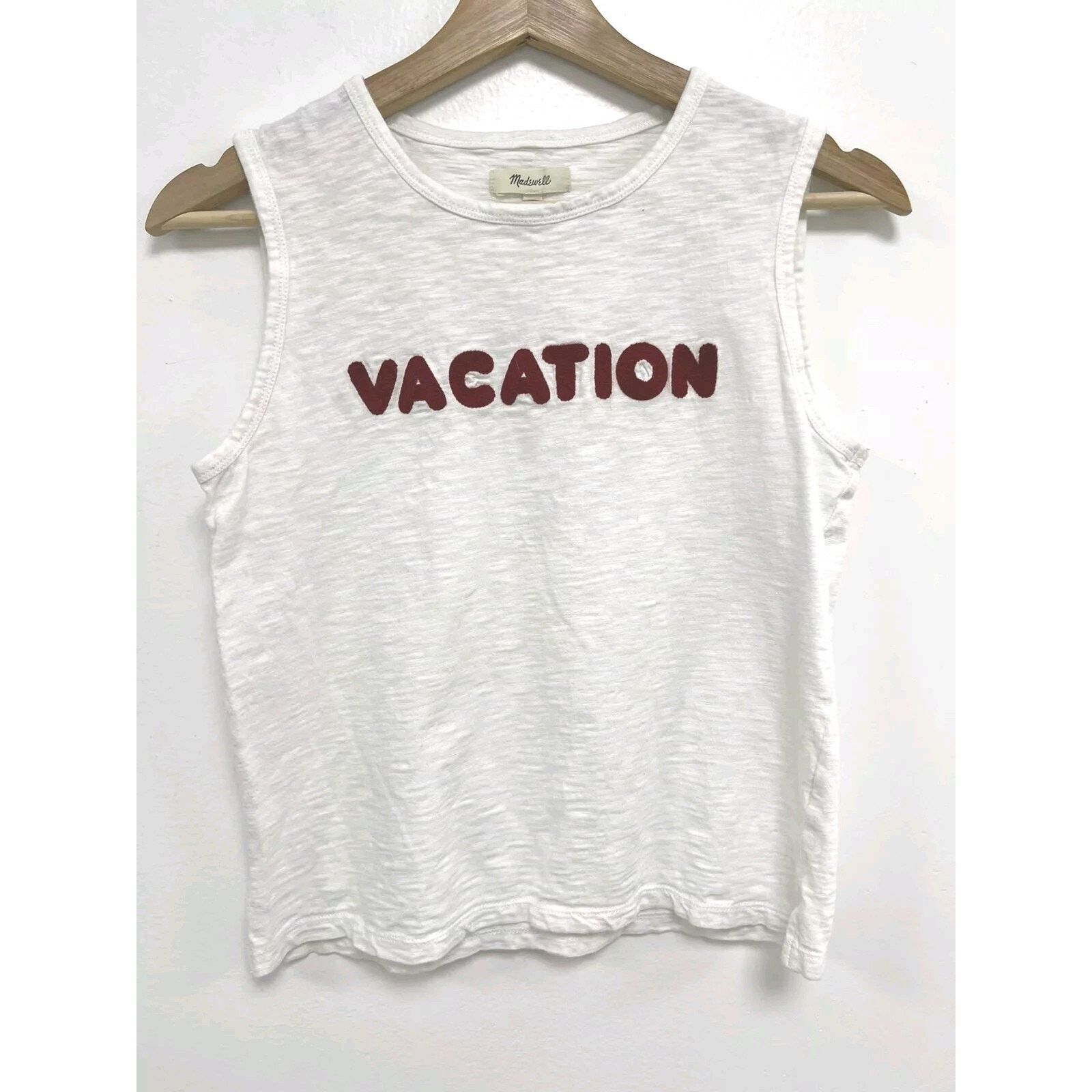 Madewell Madewell Women's White Vacation Graphic Tank Size XS A000813 Size XS / US 0-2 / IT 36-38 - 2 Thumbnail