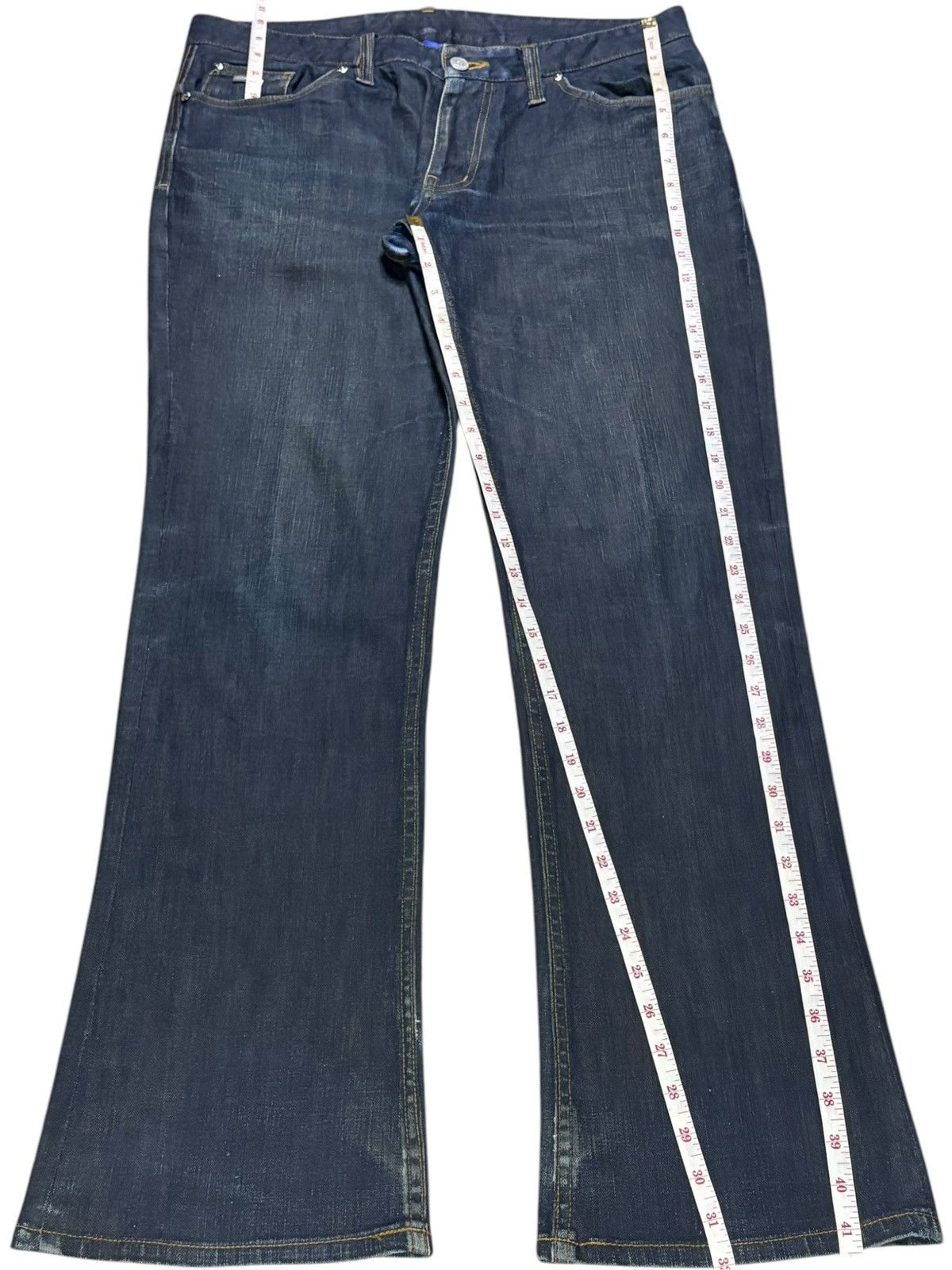 Japanese Brand × Tornado Mart Vintage Japanese Brand Mud Wash Distressed Rip Flare Jean Size US 34 / EU 50 - 13 Thumbnail