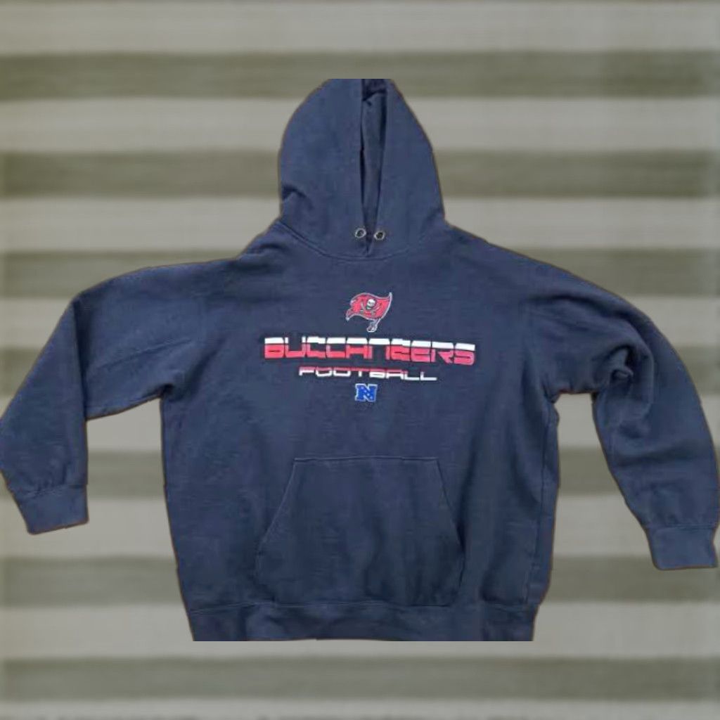 Vintage VINTAGE Pre-Owned Tampa Bay Buccaneers Football Pullover Hooded Sweatshirt XL Gray Men XL Size US XL / EU 56 / 4 - 1 Thumbnail