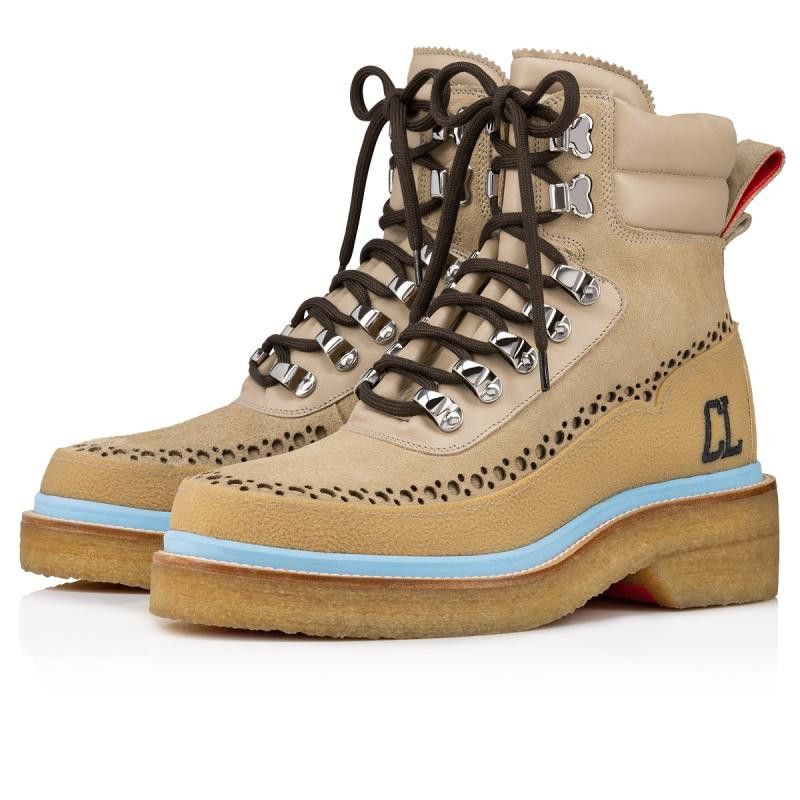 Christian Louboutin Wassengrat Ankle Boots in beige Size US 9 / EU 42 - 1 Thumbnail