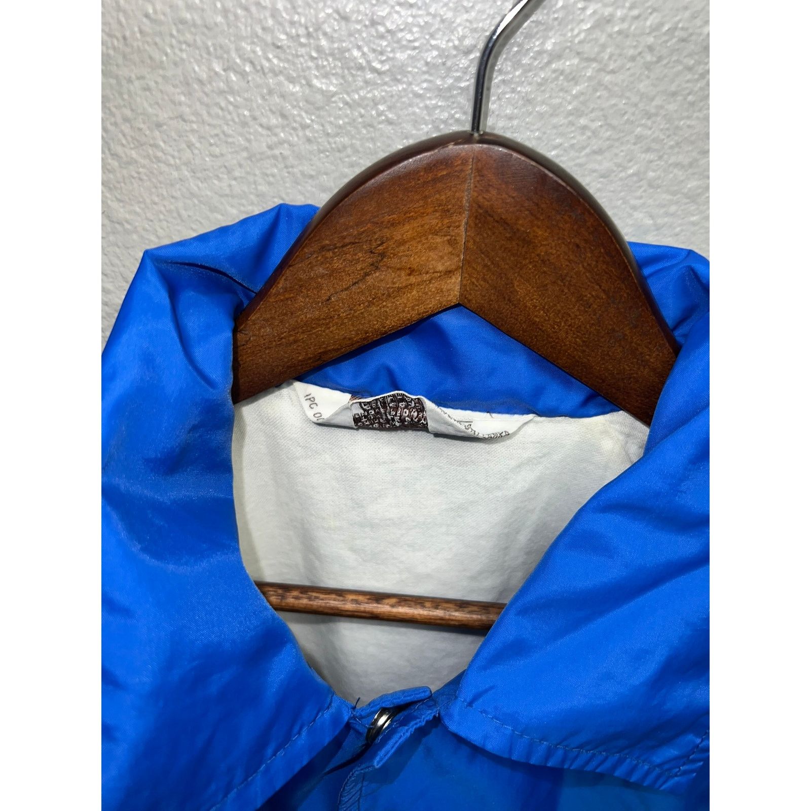 Vintage Vintage Montgomery Ward Jacket Blue Blank Button Down Nylon Size US L / EU 52-54 / 3 - 6 Thumbnail