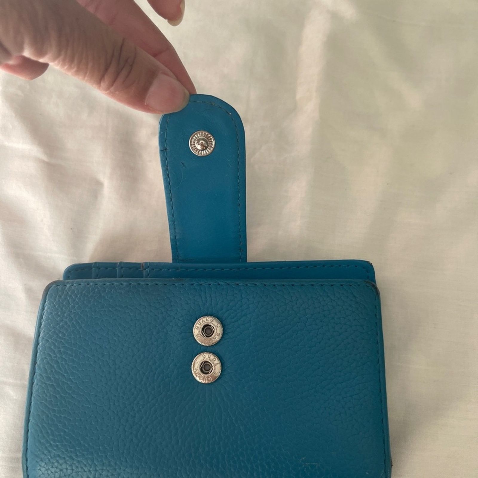 Other Teal Leather Wallet Size ONE SIZE - 7 Thumbnail