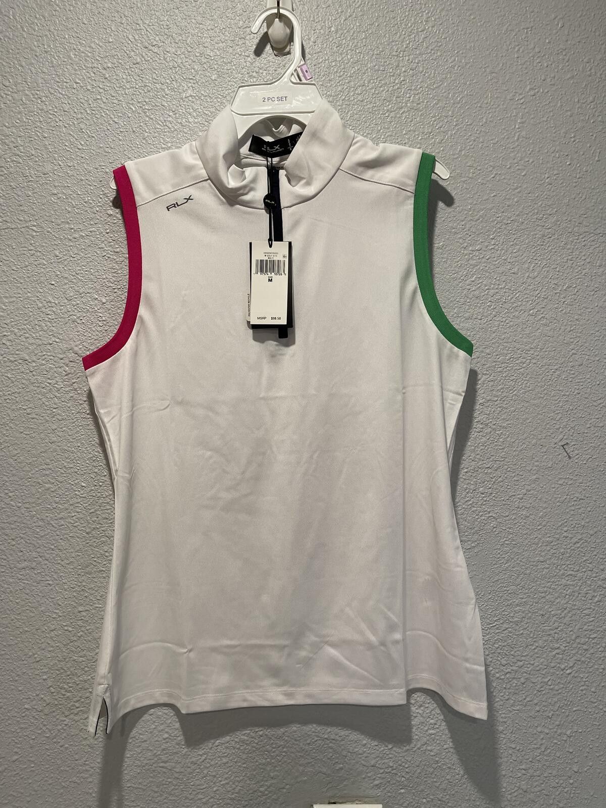RLX Ralph Lauren RLX Ralph Lauren Women's Golf Sleeveless Polo Shirt Size M Size ONE SIZE - 1 Thumbnail