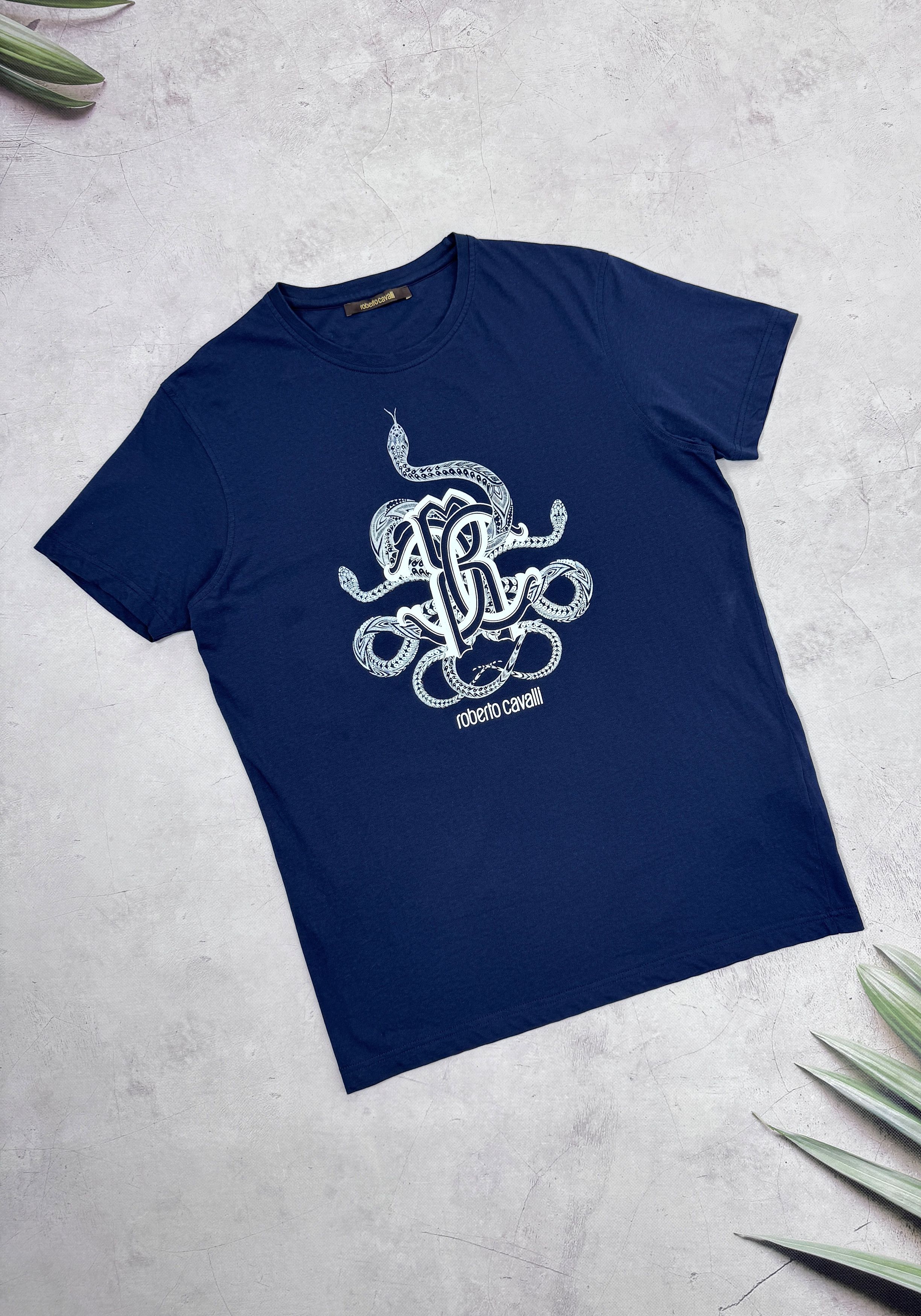 Roberto Cavalli Roberto Cavalli T-Shirt Snakes Logo Size US M / EU 48-50 / 2 - 5 Thumbnail