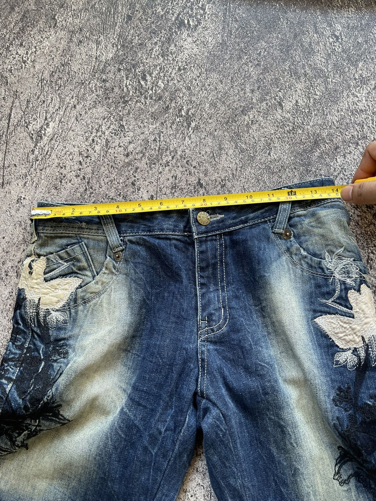 Japanese Brand Y2k Jpj poem grunge ifsixwasnine bootcut jeans Size US 28 / EU 44 - 15 Thumbnail