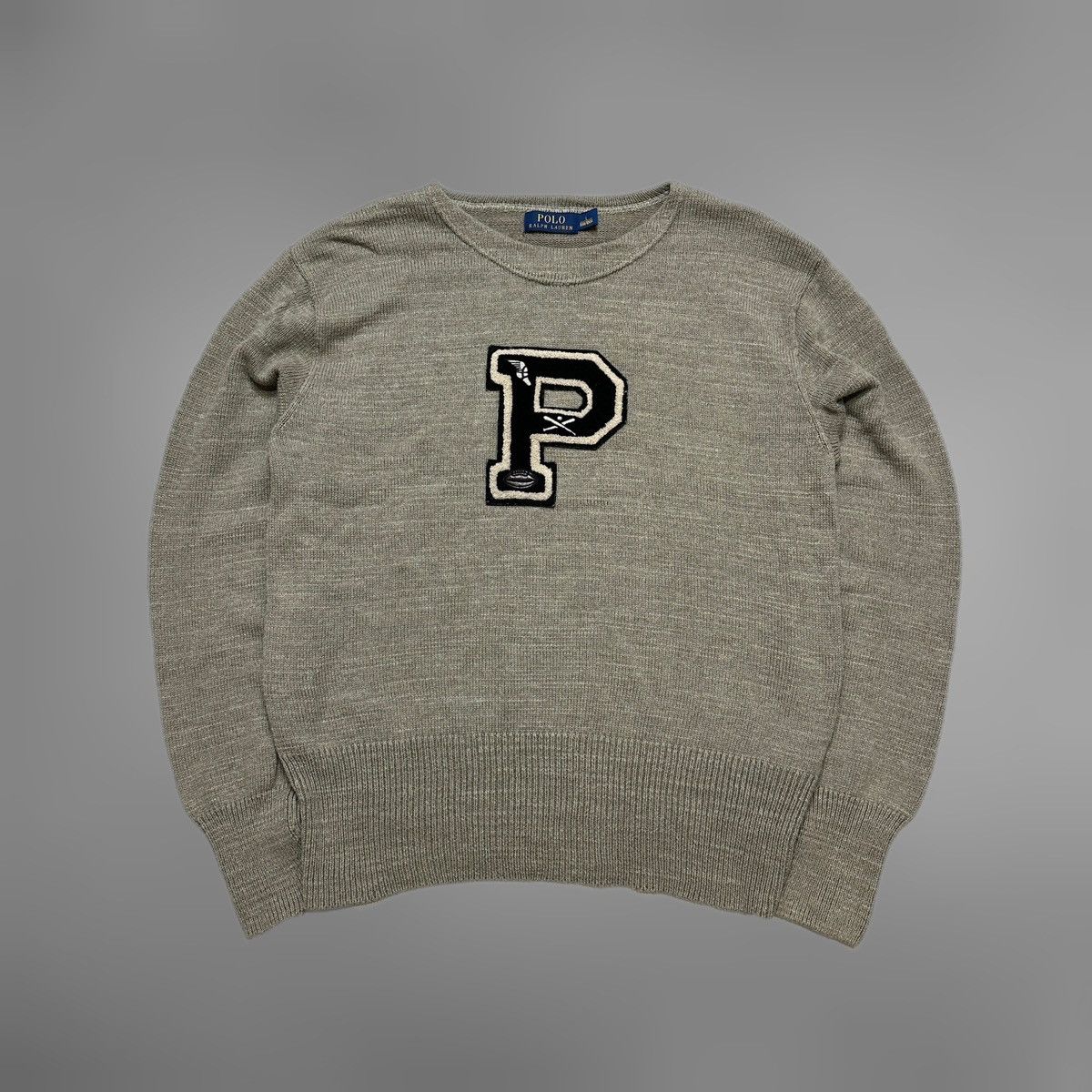 Polo Ralph Lauren Polo Ralph Lauren RRL STYLE knitted sweater big logo Size US L / EU 52-54 / 3 - 1 Thumbnail