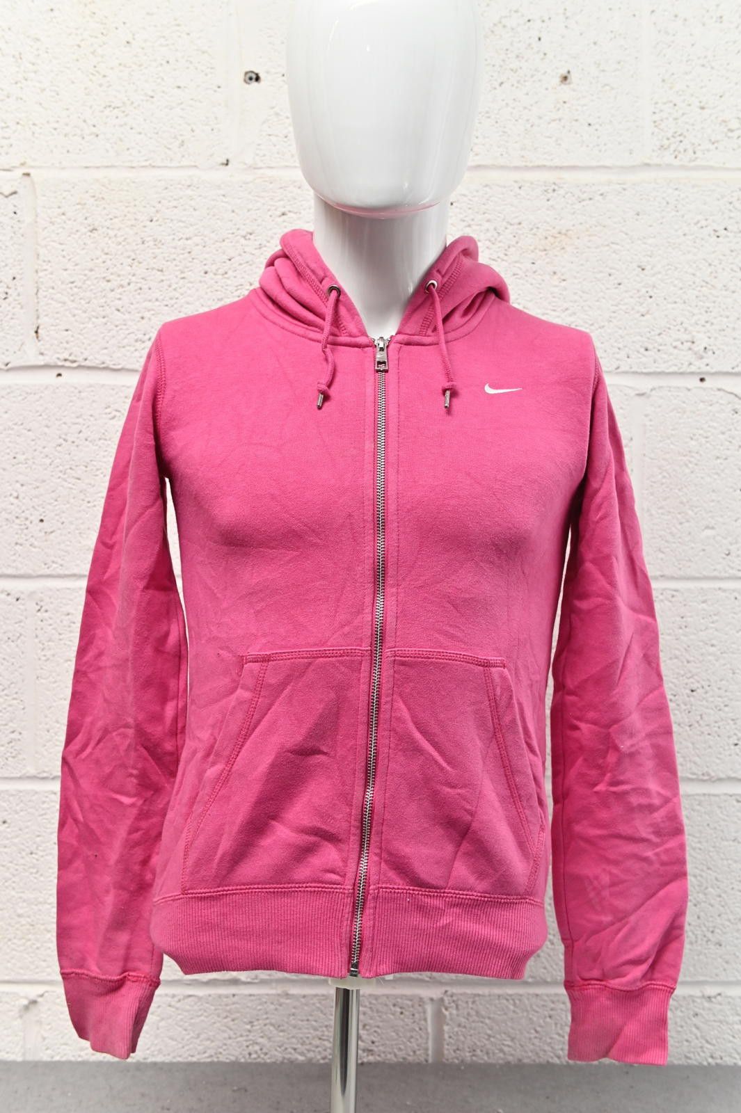 Nike Nike Pink Zip-Up Hoodie With Logo Womens Size XS Size XS / US 0-2 / IT 36-38 - 1 Thumbnail