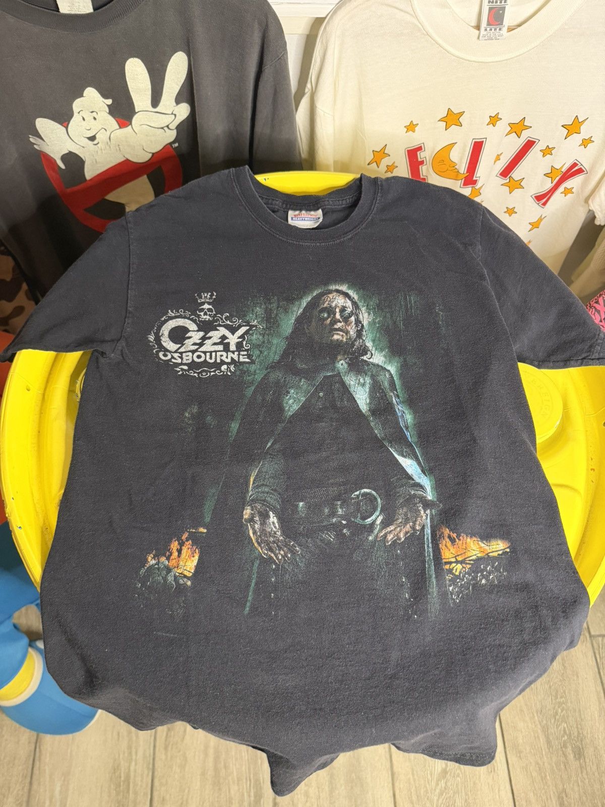 Vintage 1990s Ozzy Osborne T-Shirt hanes heavyweight Size US S / EU 44-46 / 1 - 4 Thumbnail