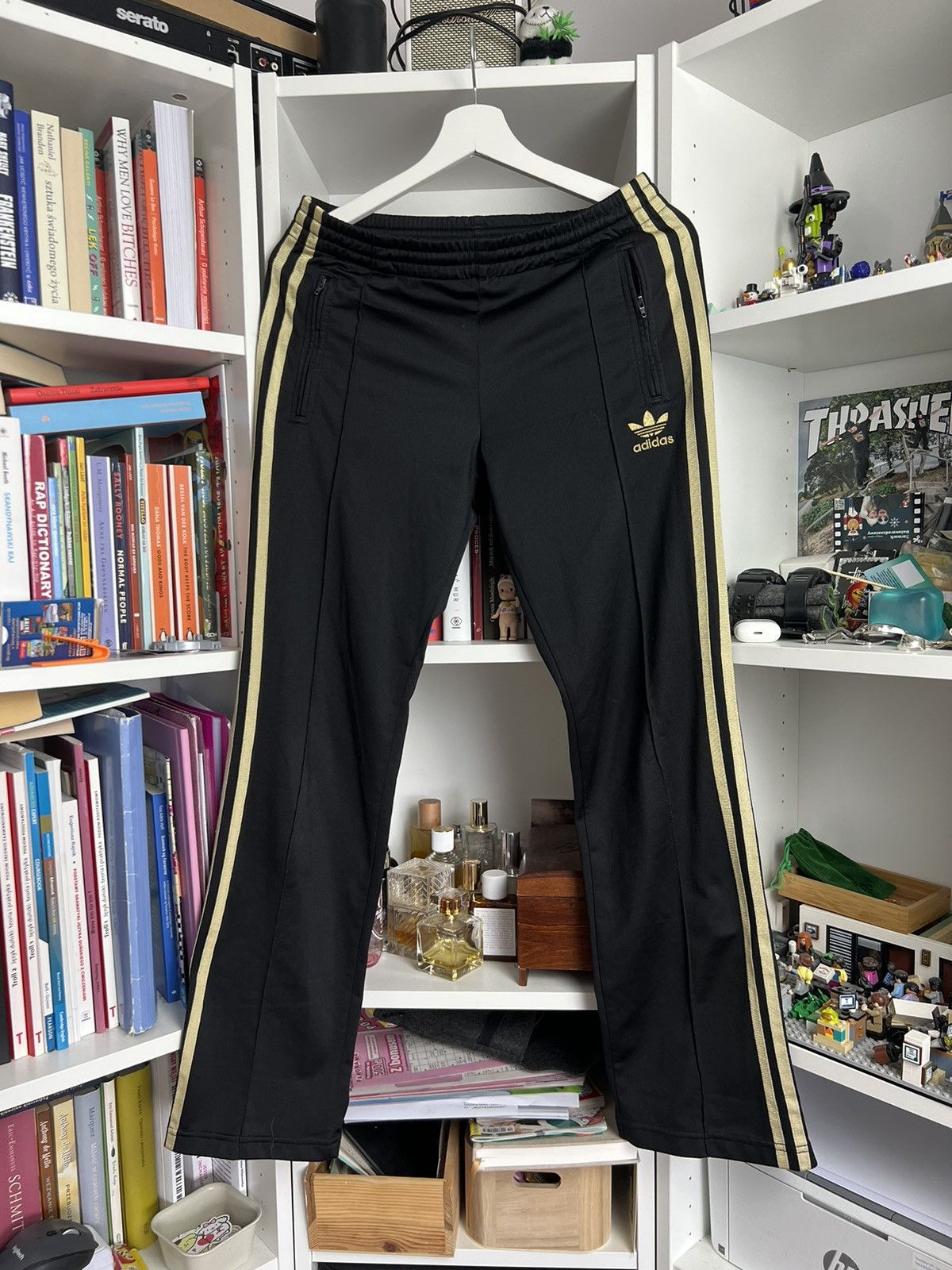 Adidas × Vintage Vintage y2k Adidas wide leg baggy sweatpants S blockcore 00s Size 30" / US 8 / IT 44 - 1 Thumbnail