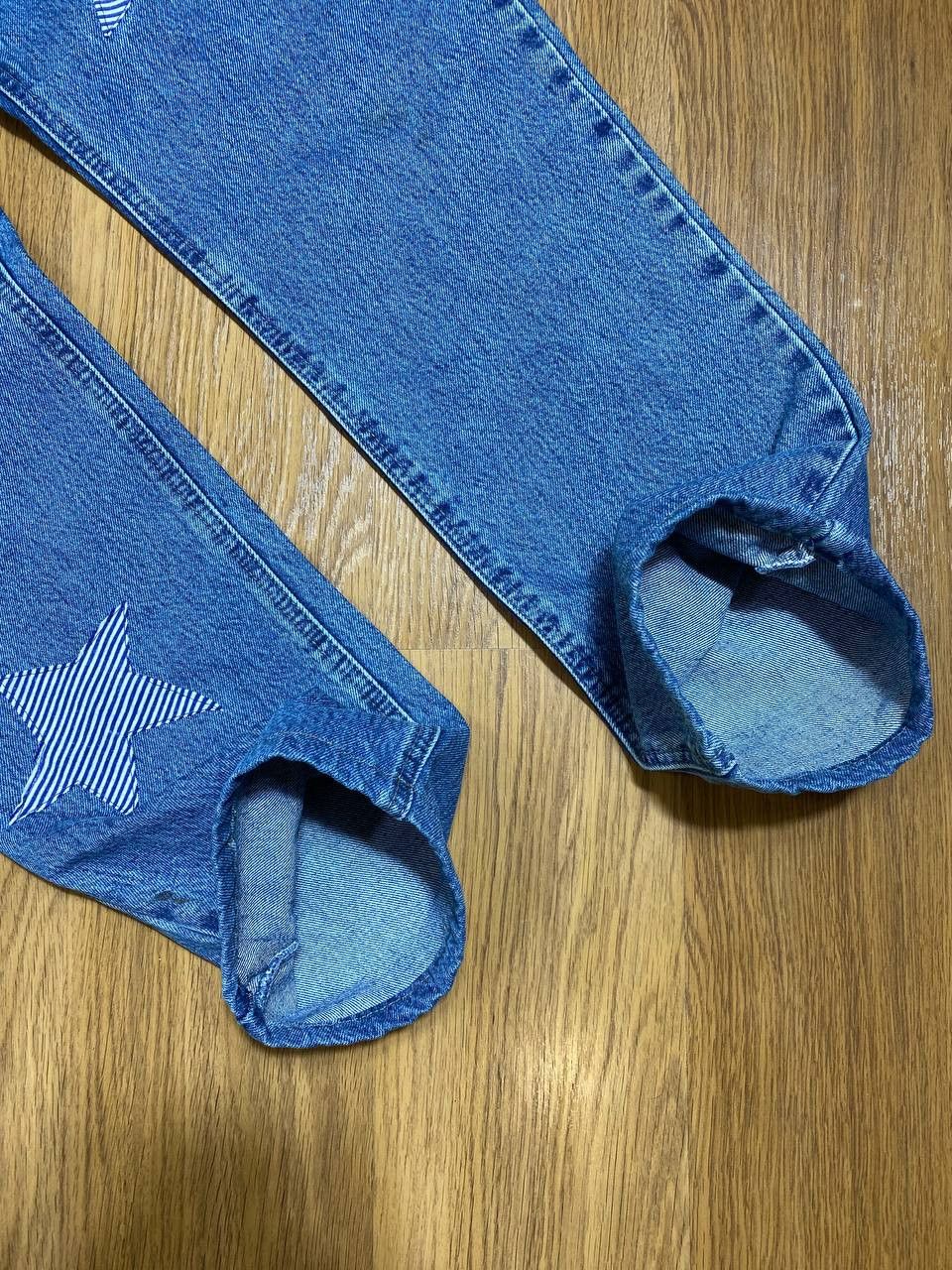 Vintage 💥Distressed Vintage Flared Dirty Washed Crash Denim Jeans Size US 32 / EU 48 - 12 Thumbnail