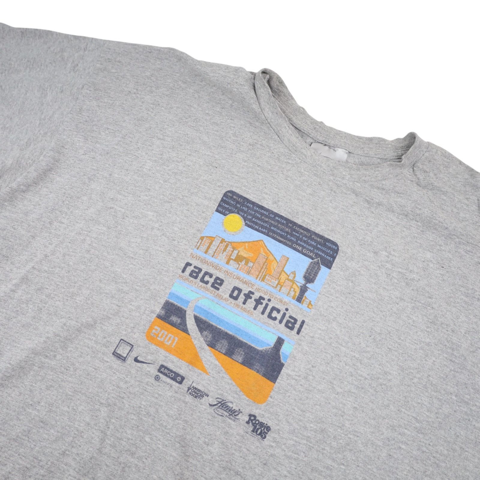 Nike × Vintage VTG Nike Hood To Coast Relay Race Official Graphic T Shirt Size US XL / EU 56 / 4 - 4 Thumbnail