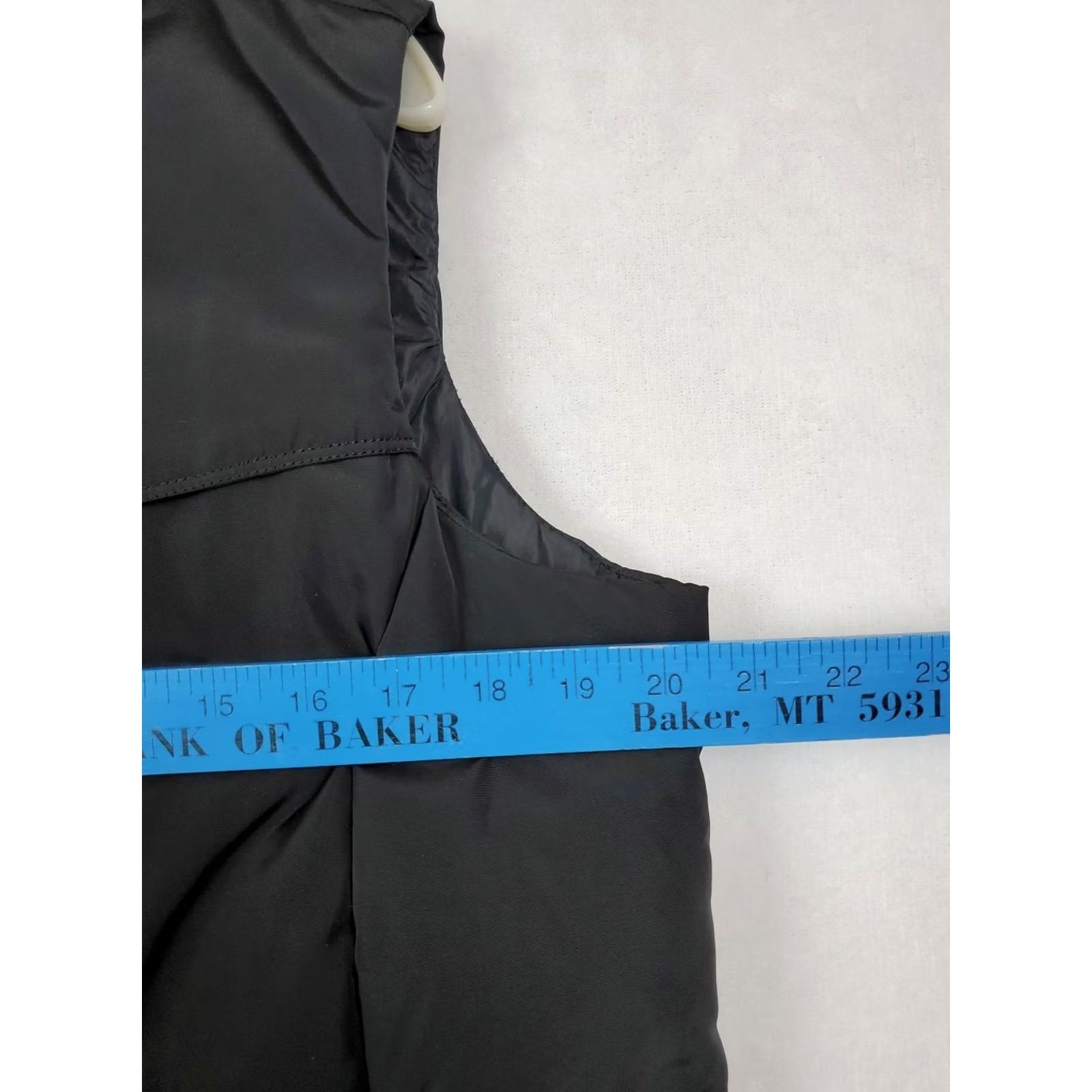 Lands' End VINTAGE Lands End Black Down Puffer Vest Quilted Button Flap Pockets Full Zip Mid-Length Size M Womens Size M / US 6-8 / IT 42-44 - 5 Thumbnail